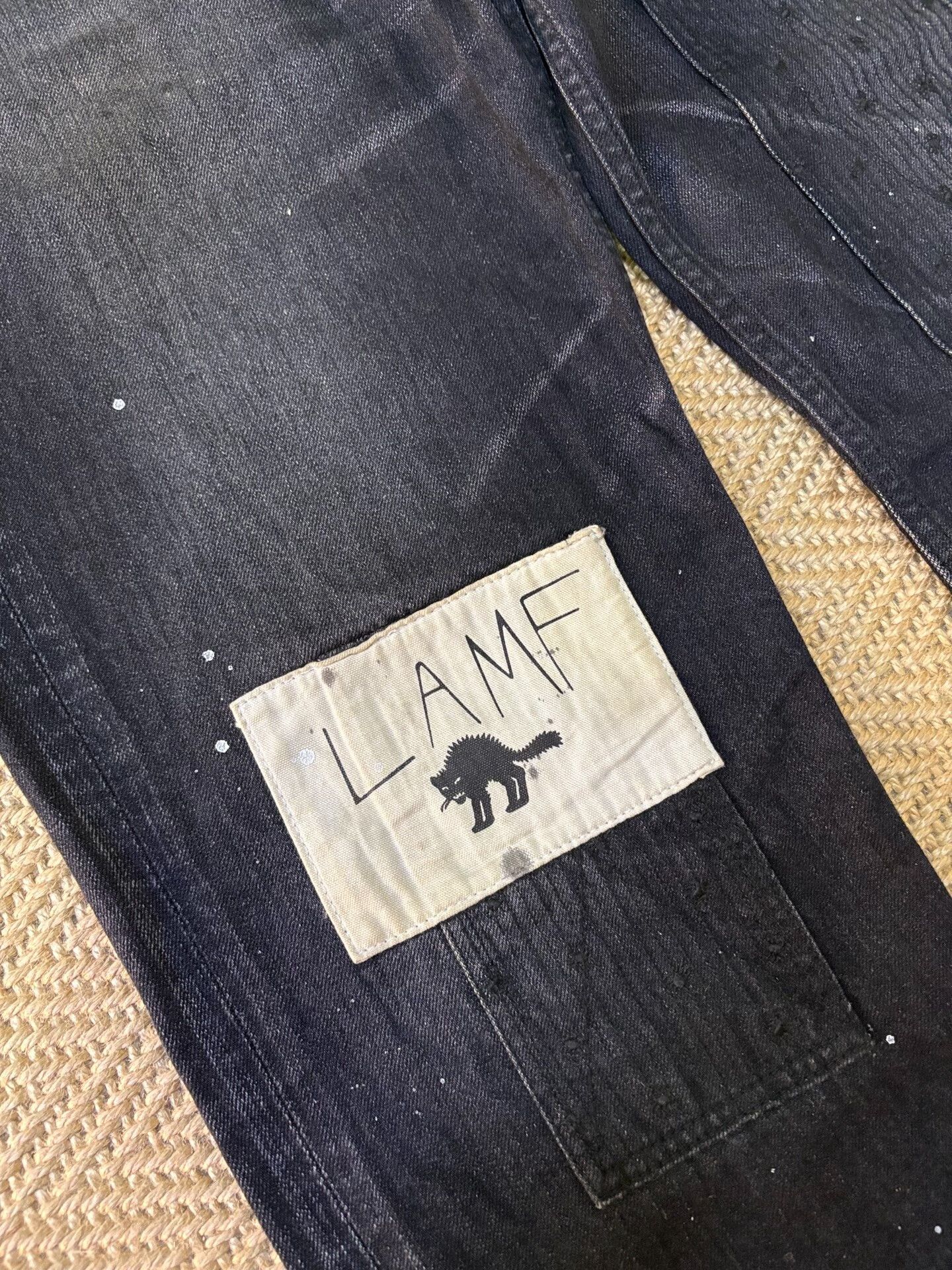 Wtaps Wtaps Lamf 09ss Black Spider Denim Pants Size US 34 / EU 50 - 3 Thumbnail