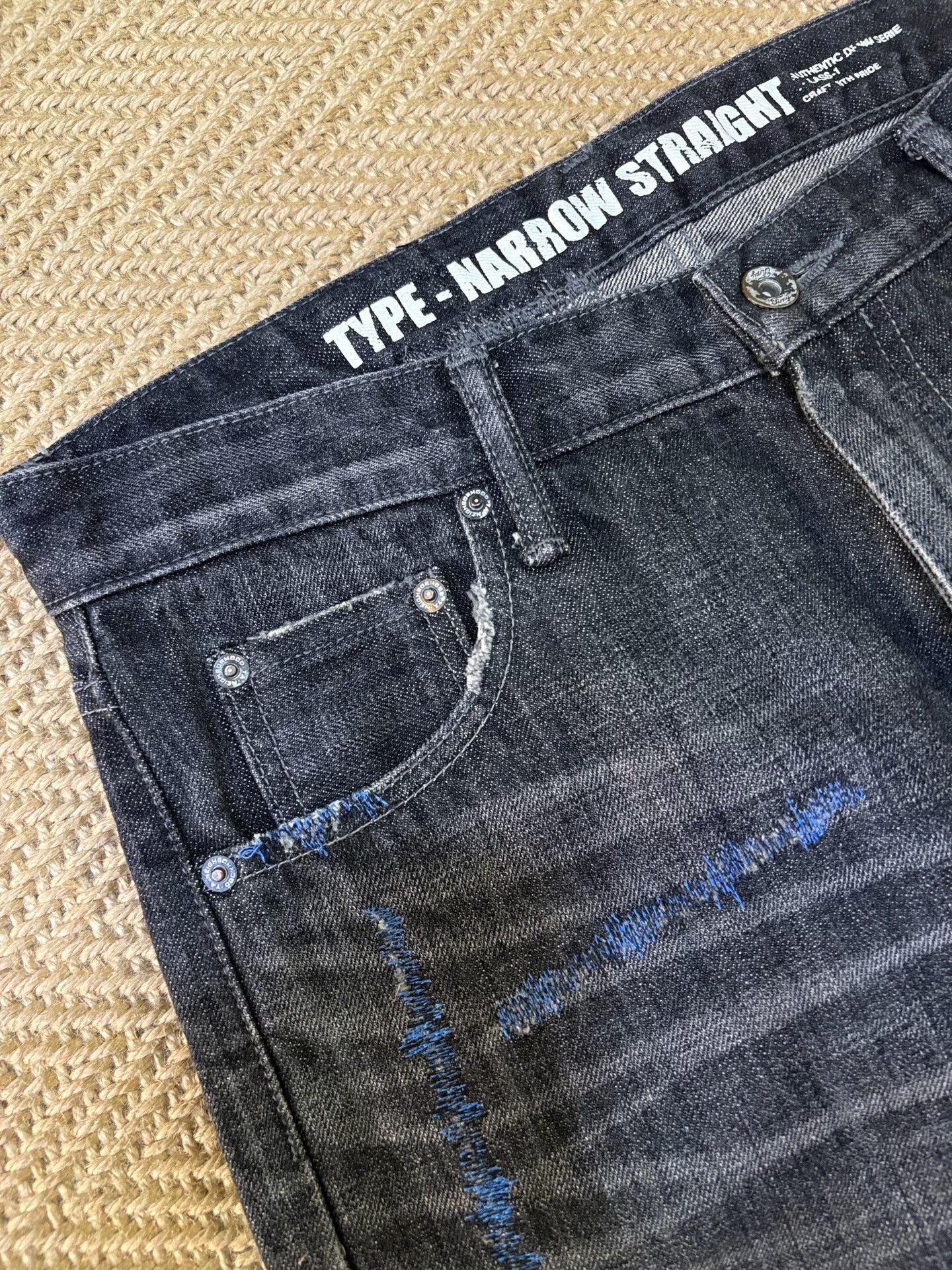 Neighborhood Neighborhood Blue Knife Cut Denim Pants Size US 31 - 4 Thumbnail