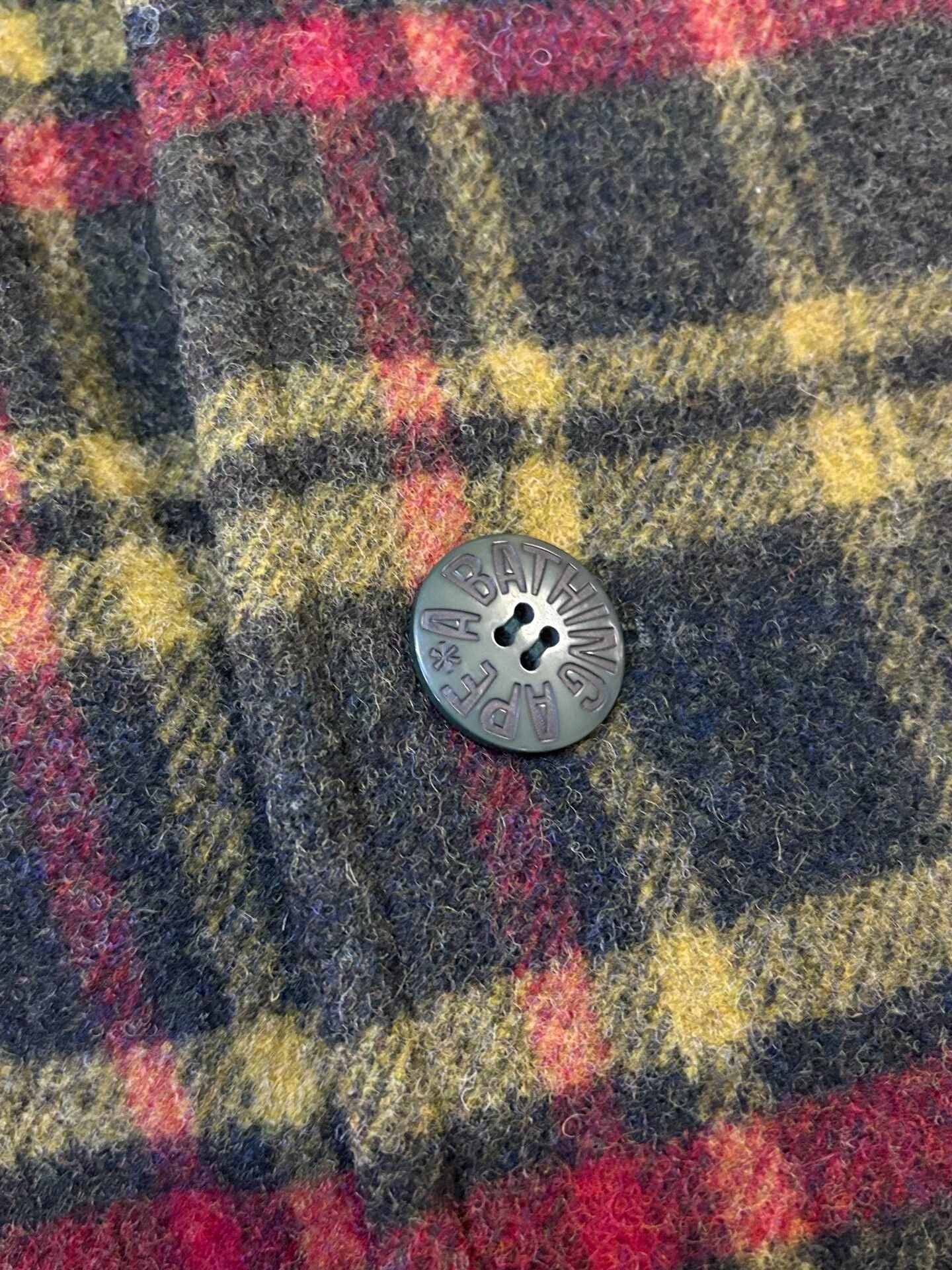 Bape bape check jacket with double-breasted style Size US XL / EU 56 / 4 - 4 Thumbnail
