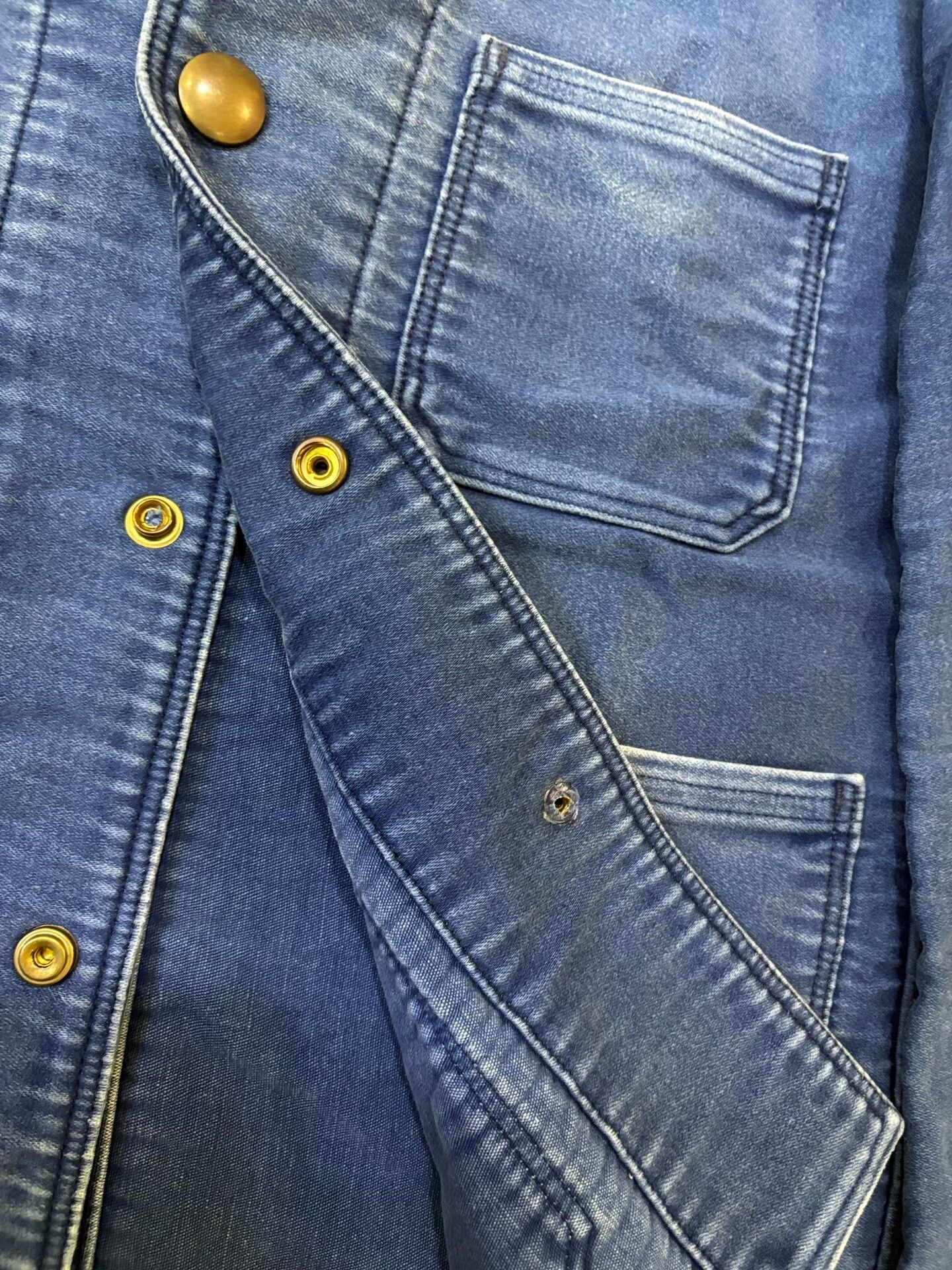 Visvim visvim vintage denim jacket with unique design Size US M / EU 48-50 / 2 - 5 Thumbnail