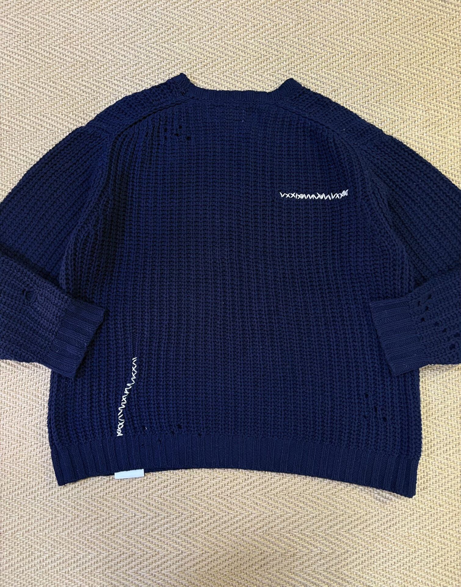 Neighborhood navy blue oversized crewneck sweater Size US M / EU 48-50 / 2 - 2 Thumbnail