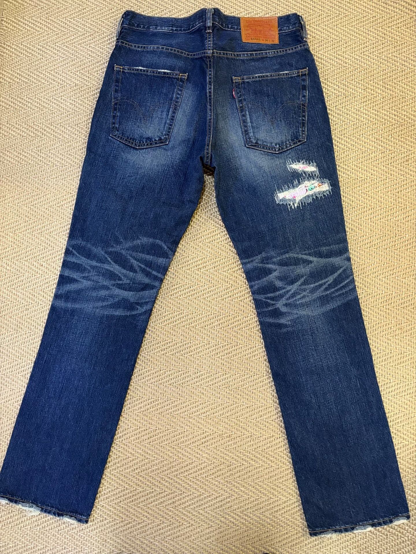 Stussy levis x stussy crush 505 distressed jeans Size US 34 / EU 50 - 2 Thumbnail