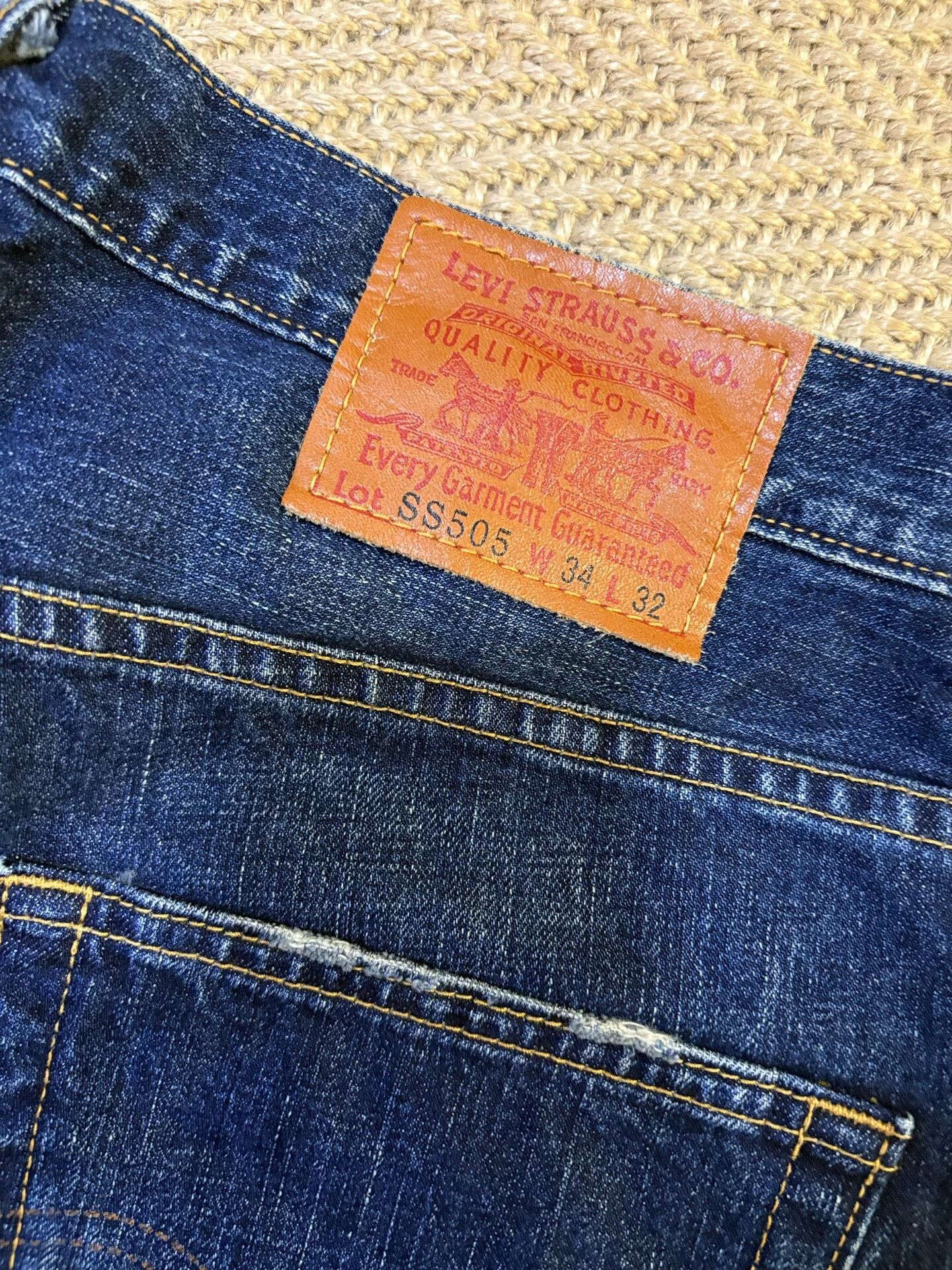 Stussy levis x stussy crush 505 distressed jeans Size US 34 / EU 50 - 7 Thumbnail