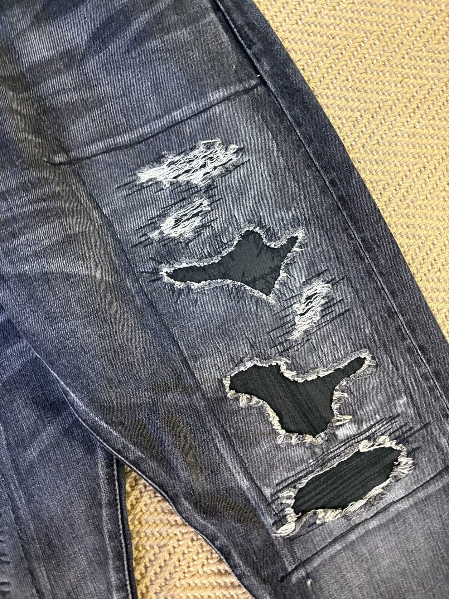 Vanquish denim by vanquish & fragment distressed jeans Size US 36 / EU 52 - 4 Thumbnail