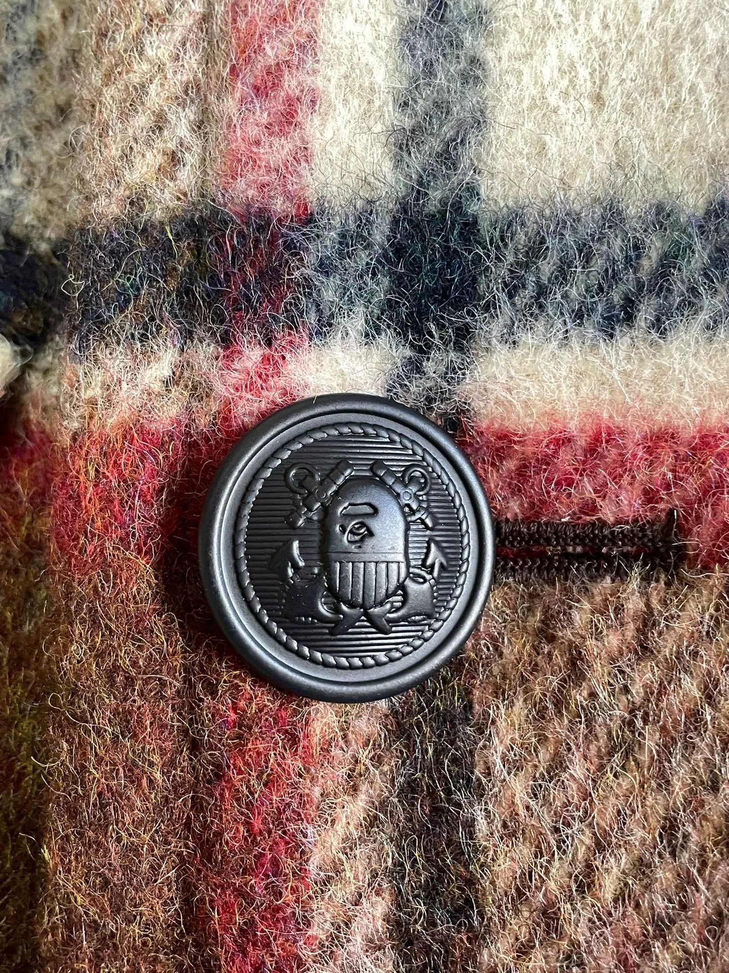 Bape bape check wool double-breasted coat Size US M / EU 48-50 / 2 - 4 Thumbnail