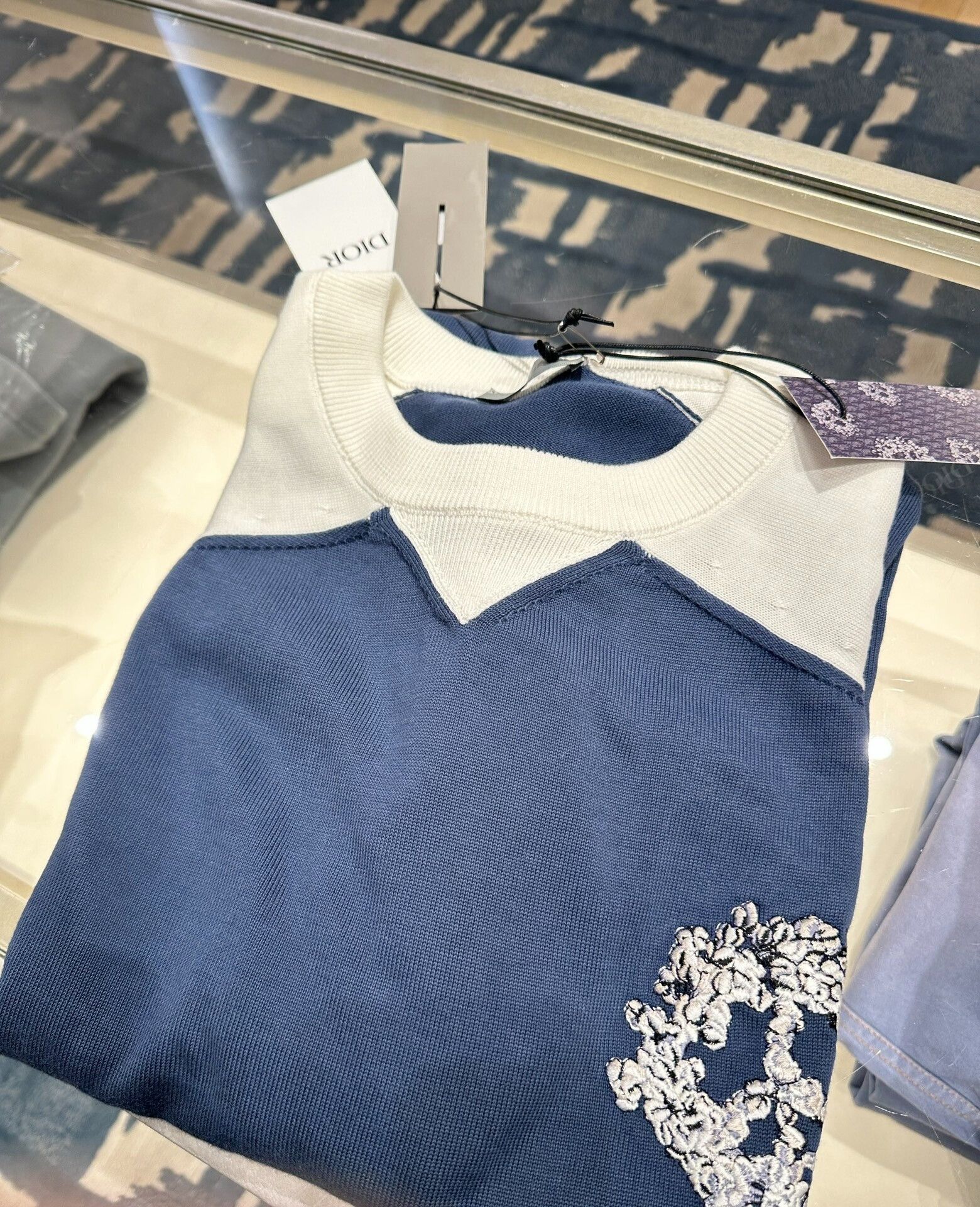 Dior Dior X Denim Tears Knit Short Sleeve Shirt Size US L / EU 52-54 / 3 - 5 Thumbnail