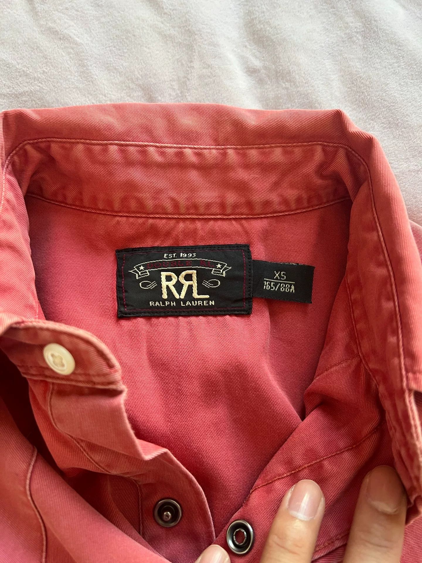 RRL Ralph Lauren classic ralph lauren western shirt in watermelon Size US XS / EU 42 / 0 - 4 Thumbnail