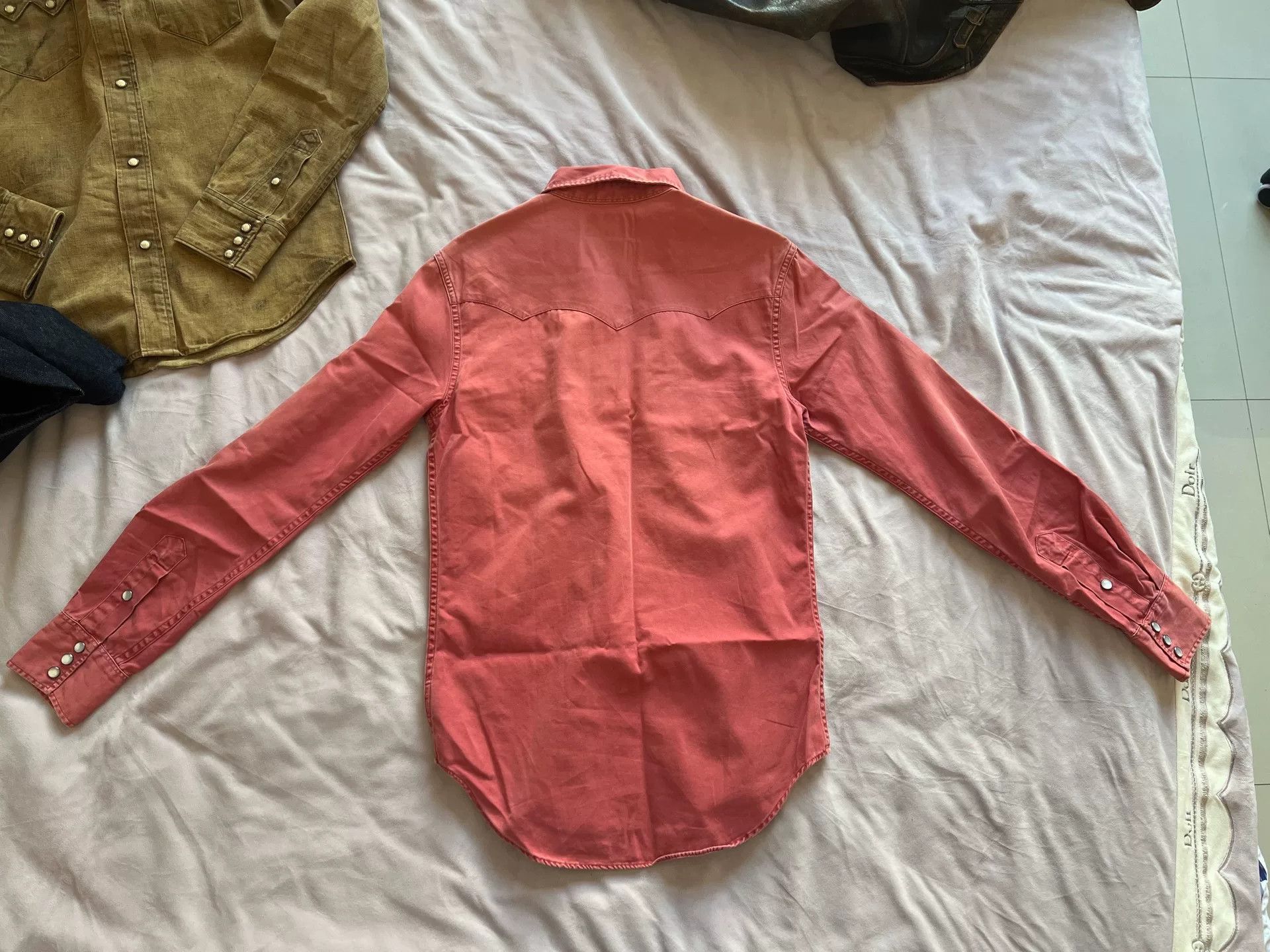 RRL Ralph Lauren classic ralph lauren western shirt in watermelon Size US XS / EU 42 / 0 - 2 Thumbnail