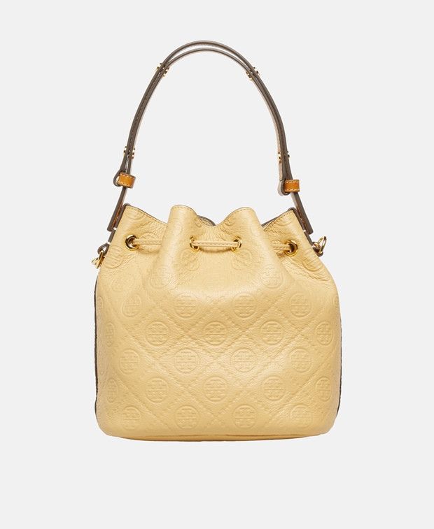 Tory Burch T Monogram Pebble Handbag & Pouch Size ONE SIZE - 4 Thumbnail