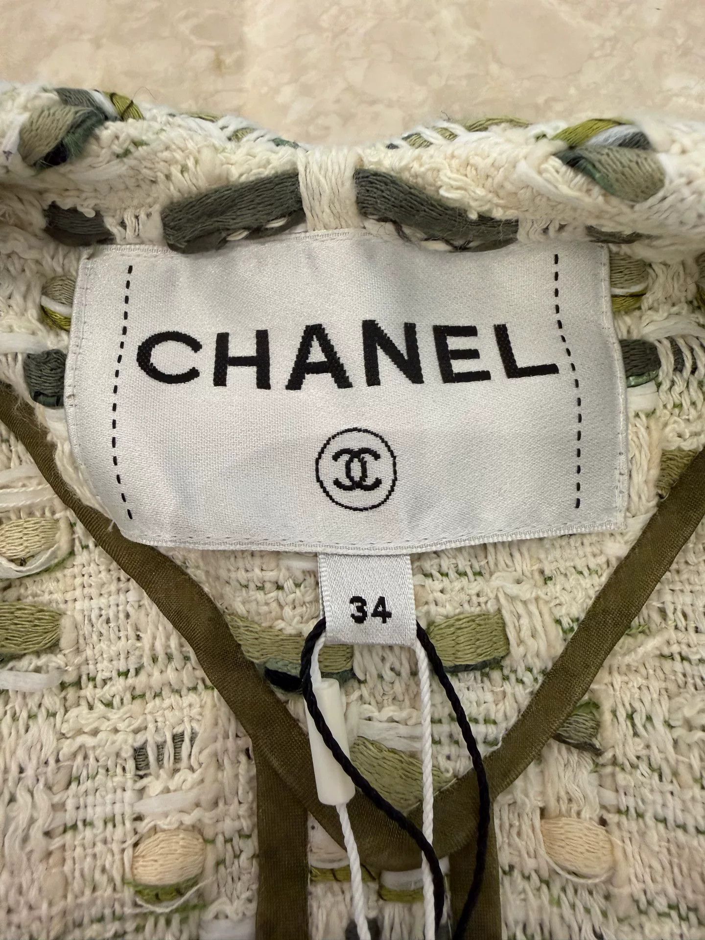 Chanel Chanel 18C Greek Knit Tassel Jacket Size US XS / EU 42 / 0 - 3 Thumbnail