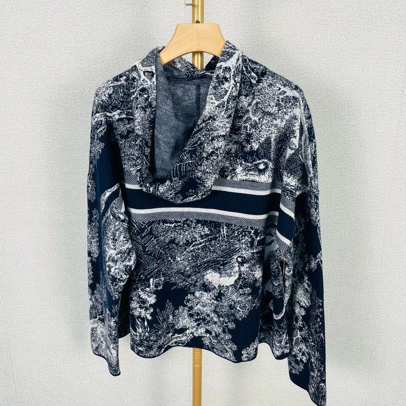 Dior Dior Jungle Series Knit Hoodie XS Size US XS / EU 42 / 0 - 2 Thumbnail