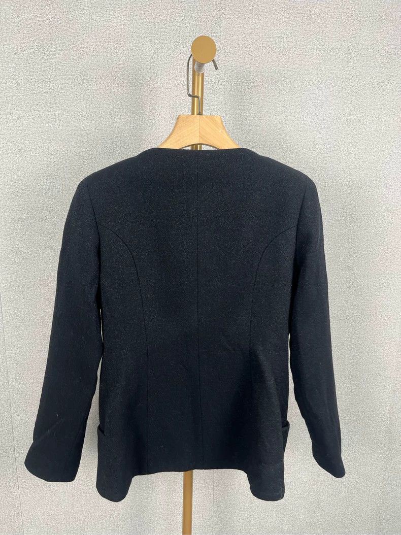 Chanel Chanel Black Double-Breasted Long-Sleeve Coat Size US S / EU 44-46 / 1 - 2 Thumbnail