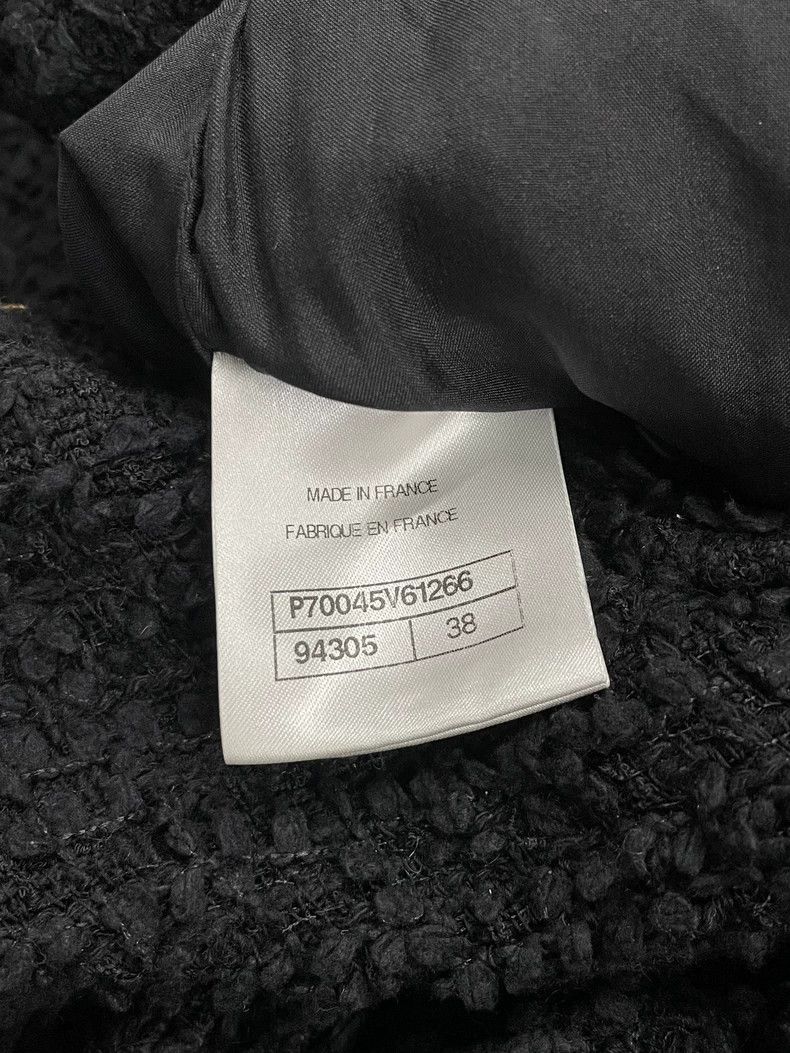 Chanel Chanel Black Side Crystal Button High-Slit Skirt Size US 38 / EU 54 - 5 Thumbnail