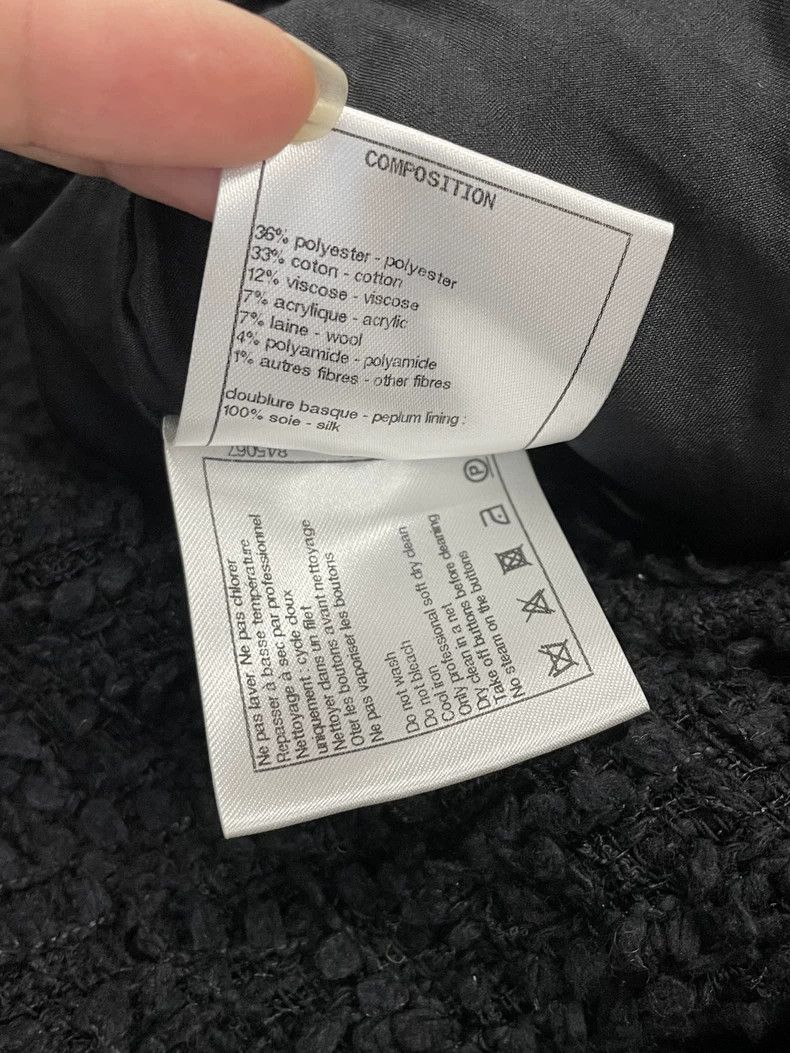 Chanel Chanel Black Side Crystal Button High-Slit Skirt Size US 38 / EU 54 - 6 Thumbnail