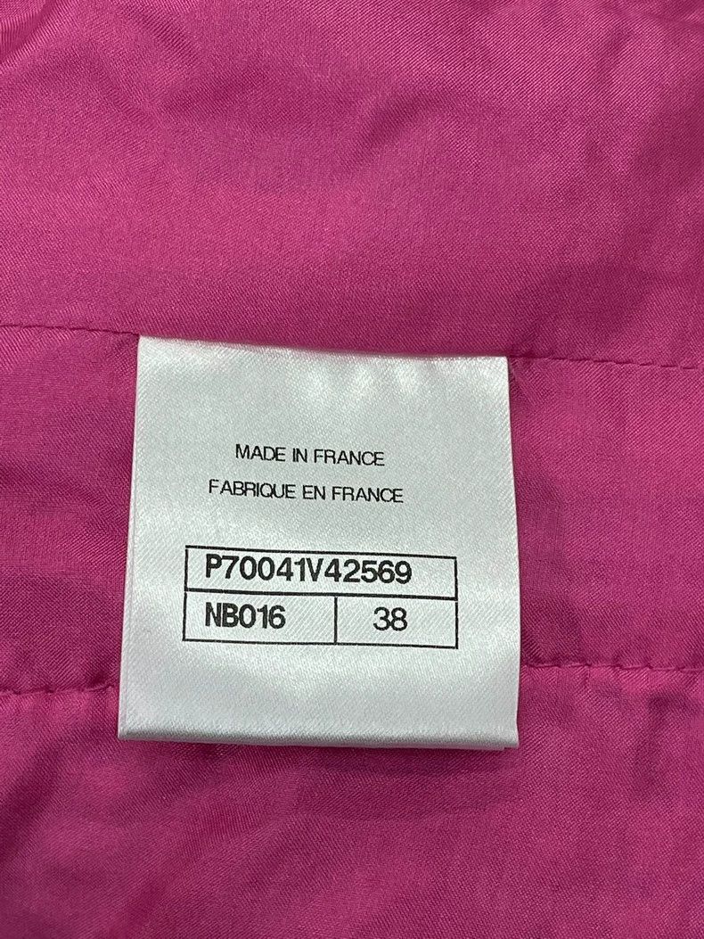 Chanel Chanel Pink V-Neck Knit Jacket Size US M / EU 48-50 / 2 - 5 Thumbnail