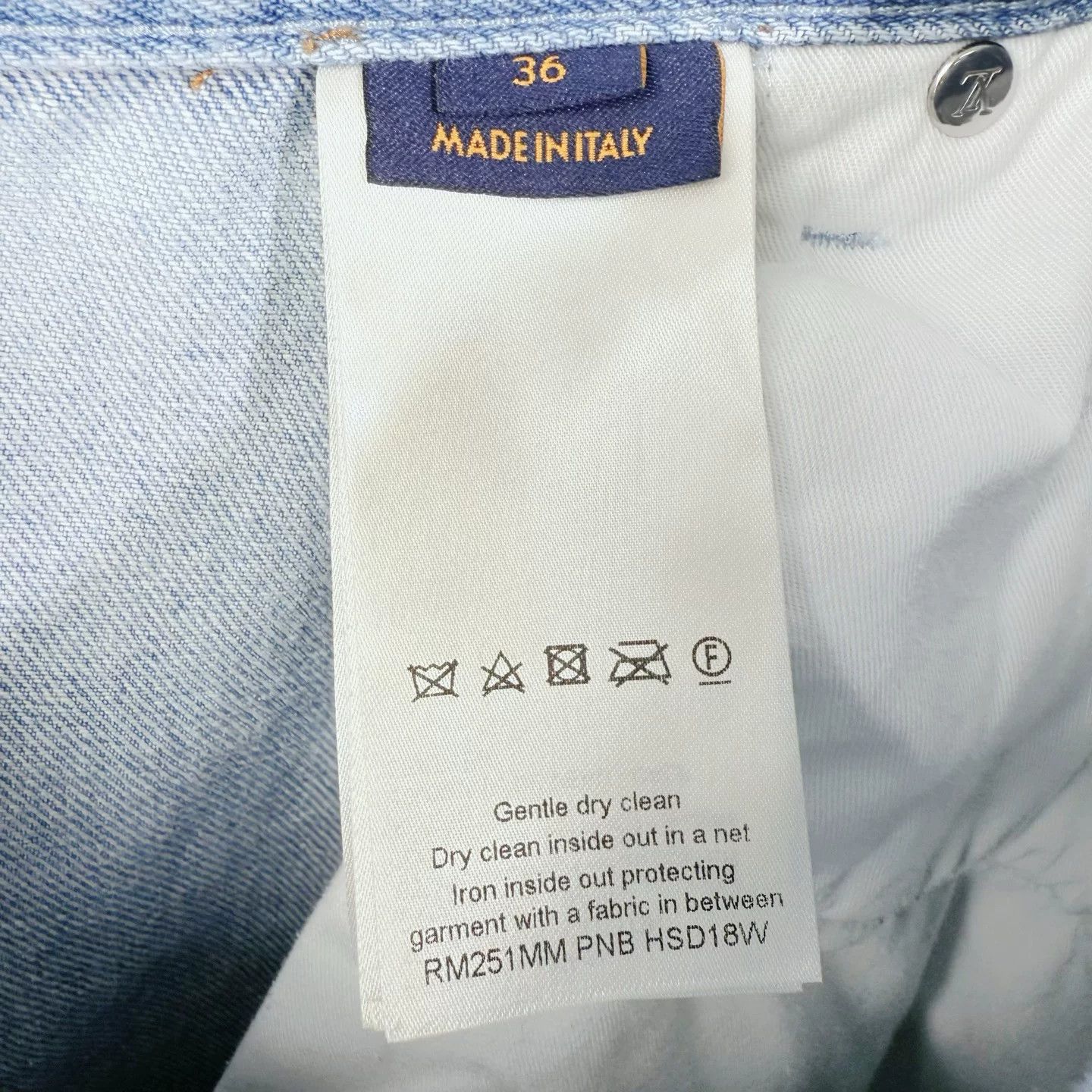 Louis Vuitton Louis Vuitton 25 New Denim Jeans Size US 36 / EU 52 - 4 Thumbnail