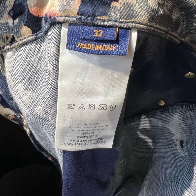 Louis Vuitton Louis Vuitton Flaming Cloud Flocking All-over Print Jeans Size US 32 / EU 48 - 5 Thumbnail