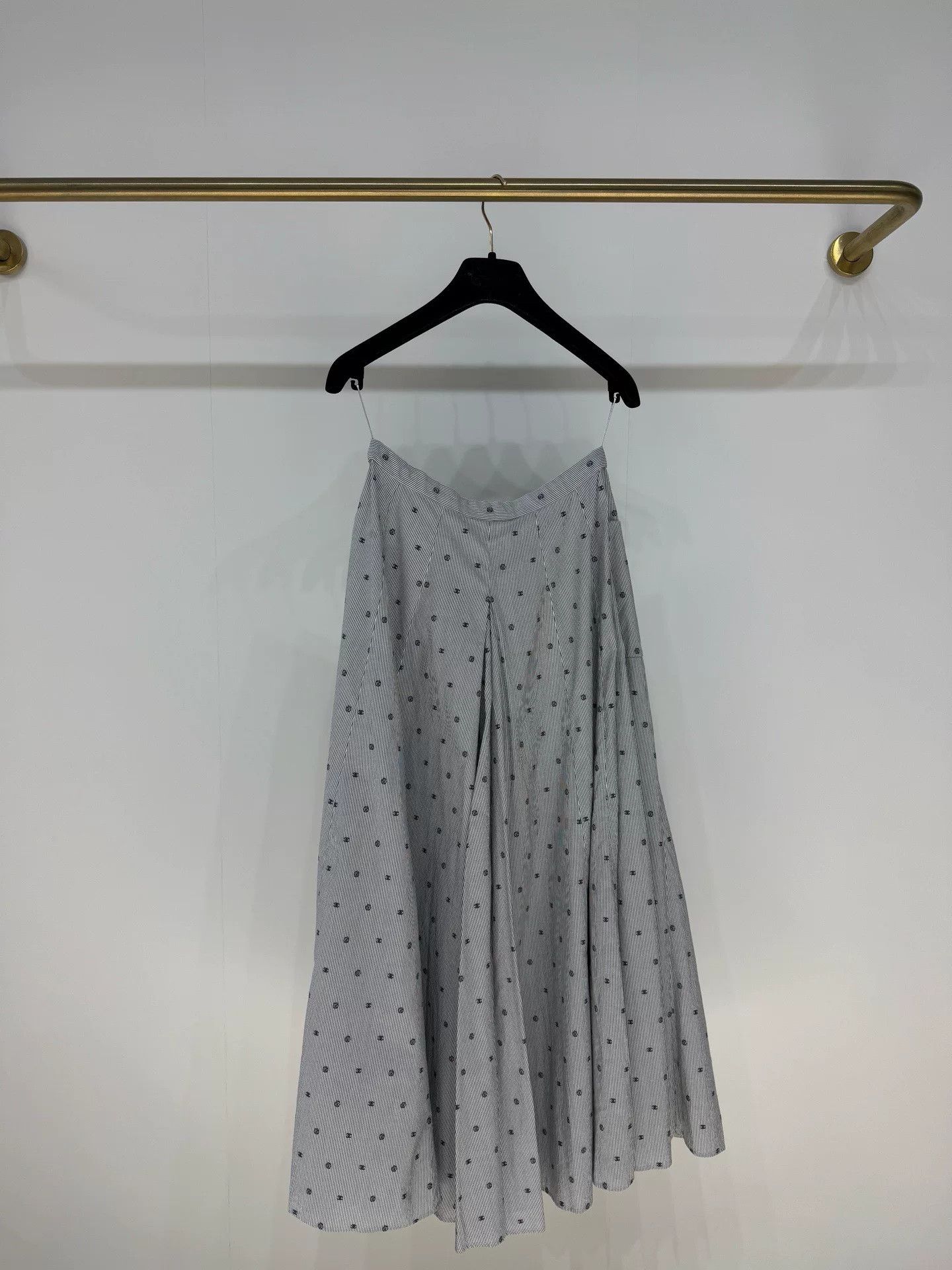 Chanel Chanel 22S Polka Dot Stripe Skirt Size US 36 / EU 52 - 2 Thumbnail
