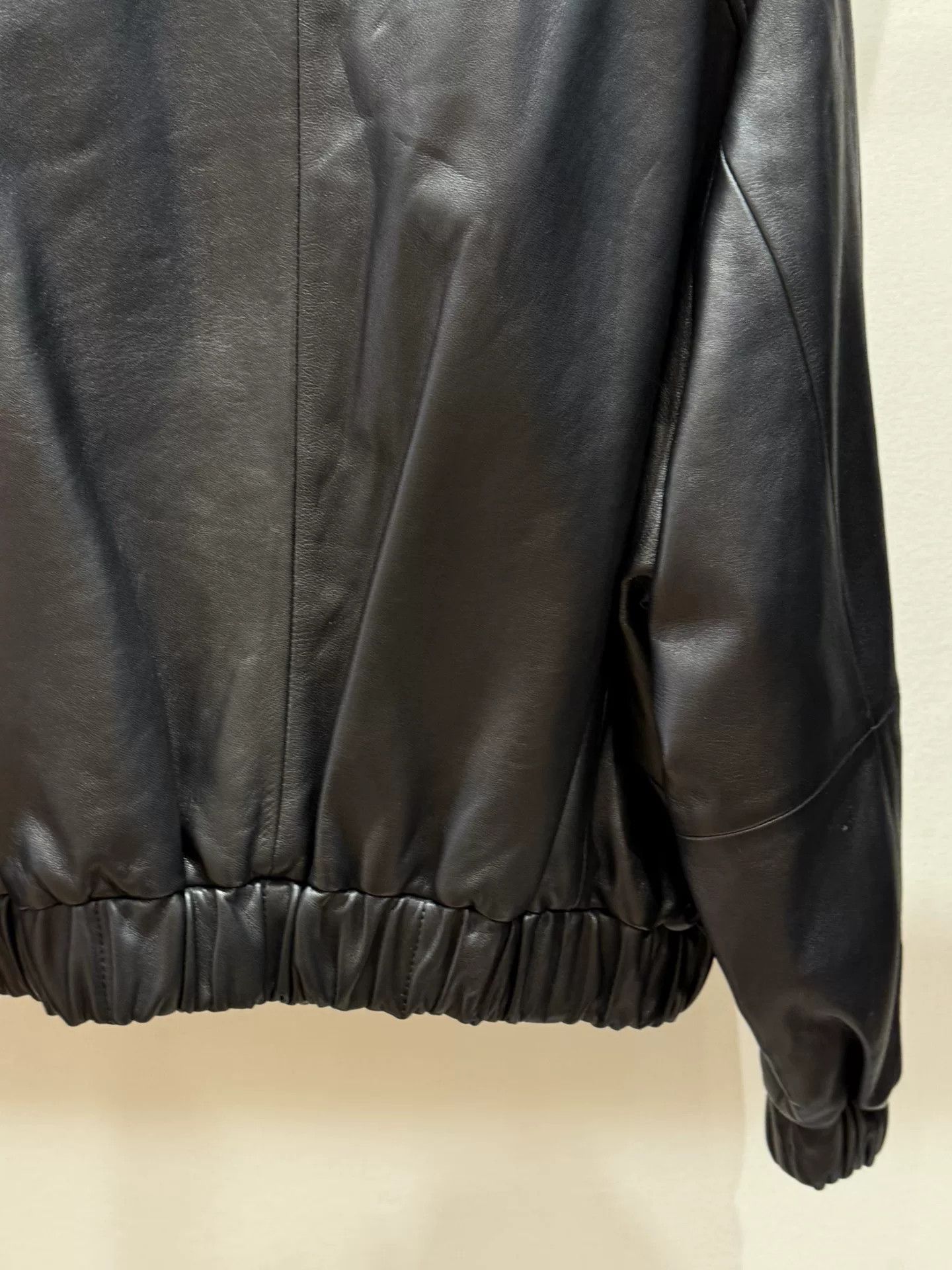Brunello Cucinelli Brunello Cucinelli Black Leather Jacket Size US XS / EU 42 / 0 - 7 Thumbnail