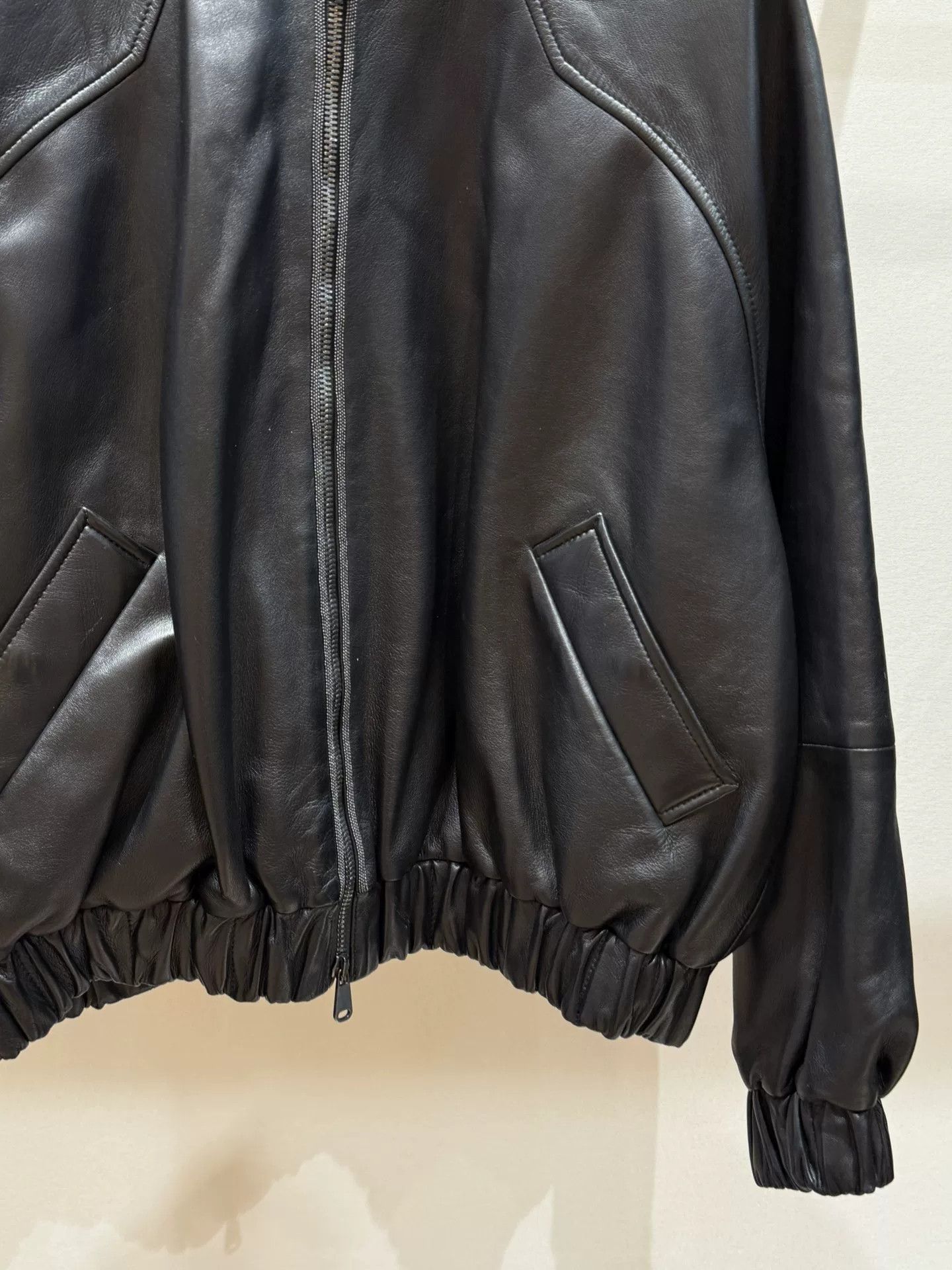 Brunello Cucinelli Brunello Cucinelli Black Leather Jacket Size US XS / EU 42 / 0 - 3 Thumbnail