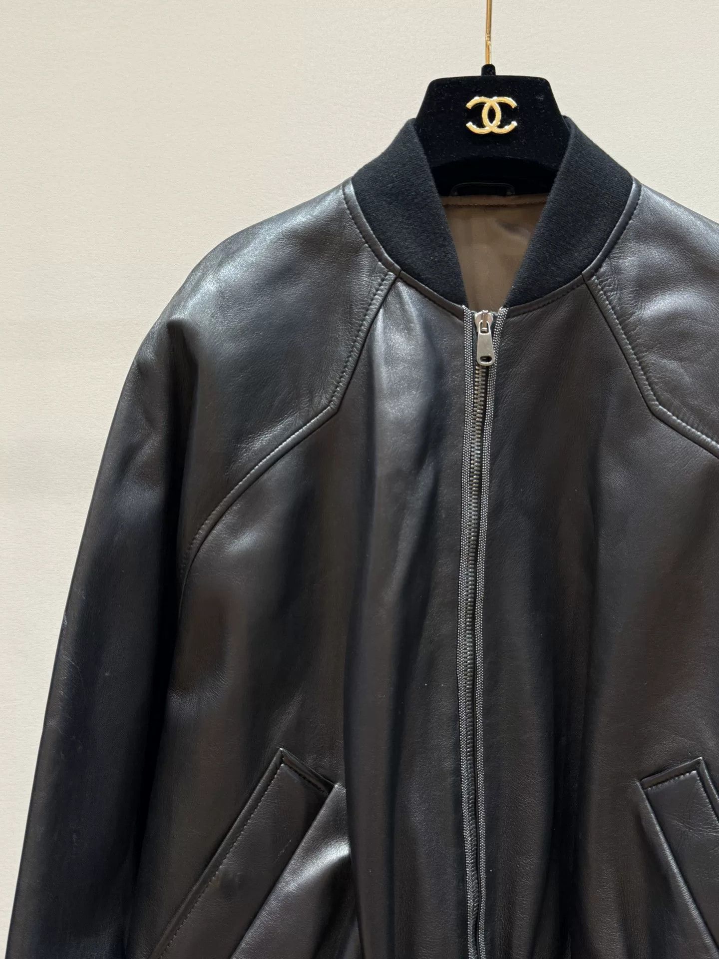 Brunello Cucinelli Brunello Cucinelli Black Leather Jacket Size US XS / EU 42 / 0 - 2 Thumbnail