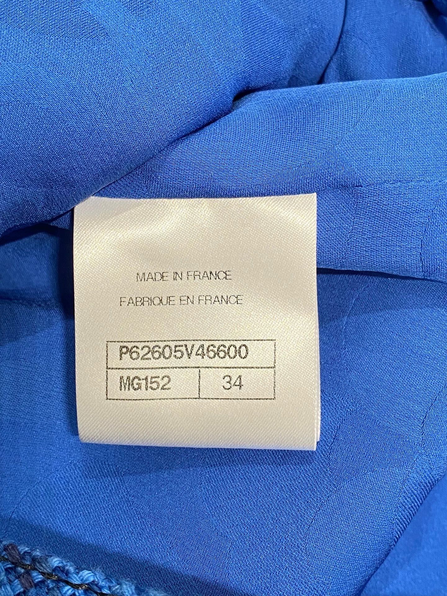 Chanel Chanel 2020 Blue Six-Pocket Jacket Size US S / EU 44-46 / 1 - 4 Thumbnail