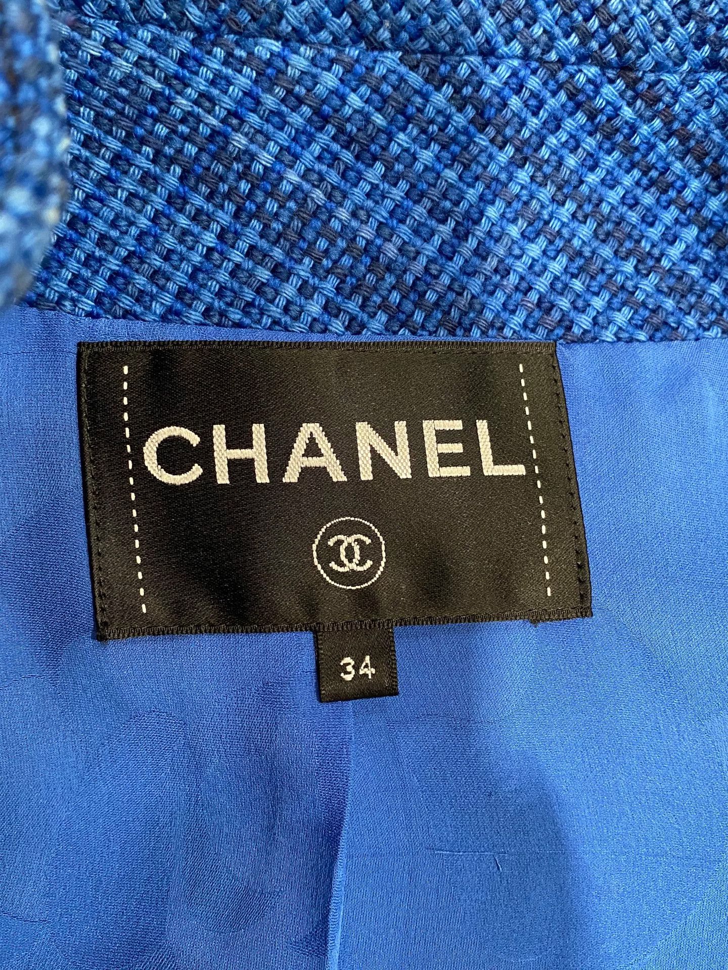 Chanel Chanel 2020 Blue Six-Pocket Jacket Size US S / EU 44-46 / 1 - 3 Thumbnail