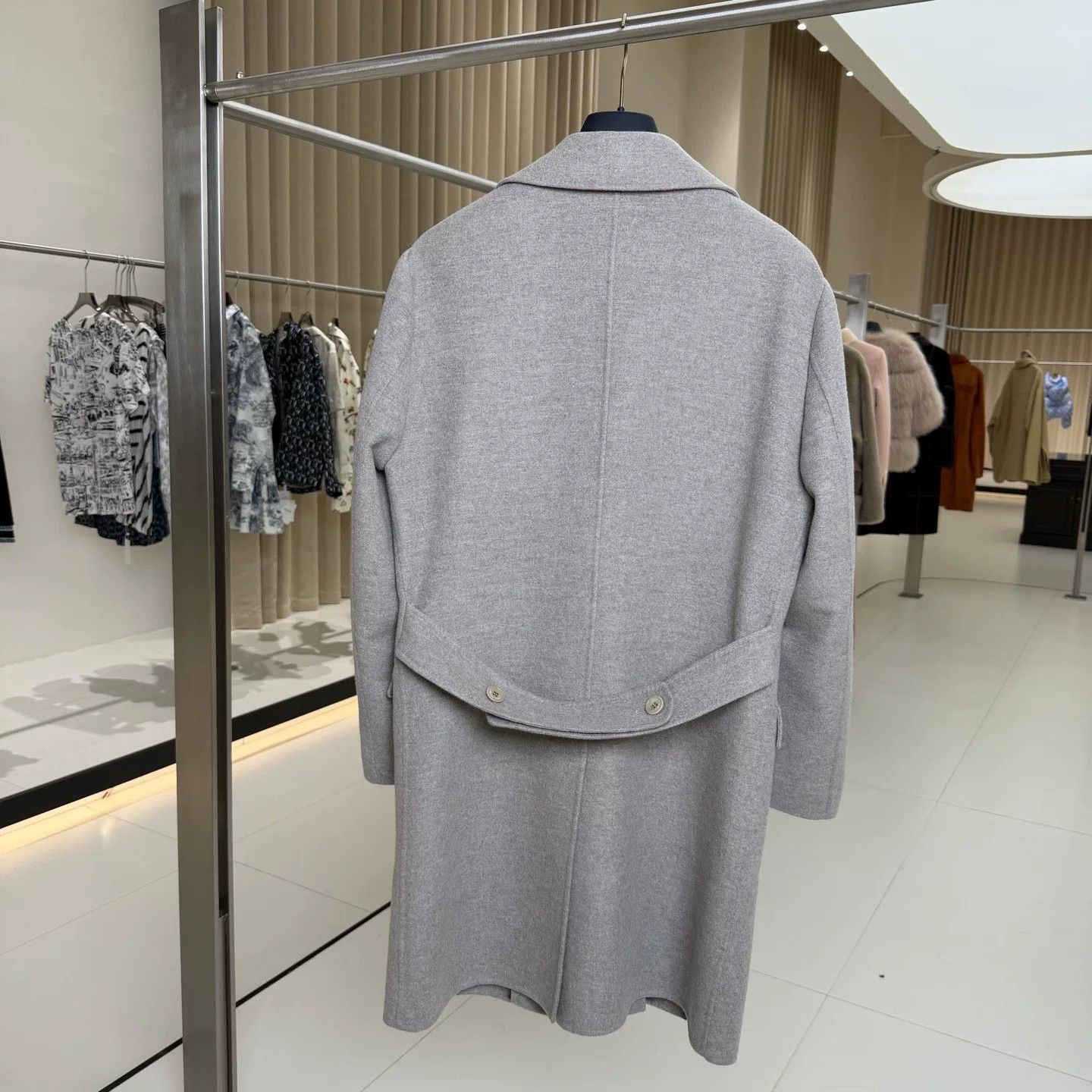 Loro Piana Loro Piana Gray Cashmere Coat M Size US M / EU 48-50 / 2 - 2 Thumbnail