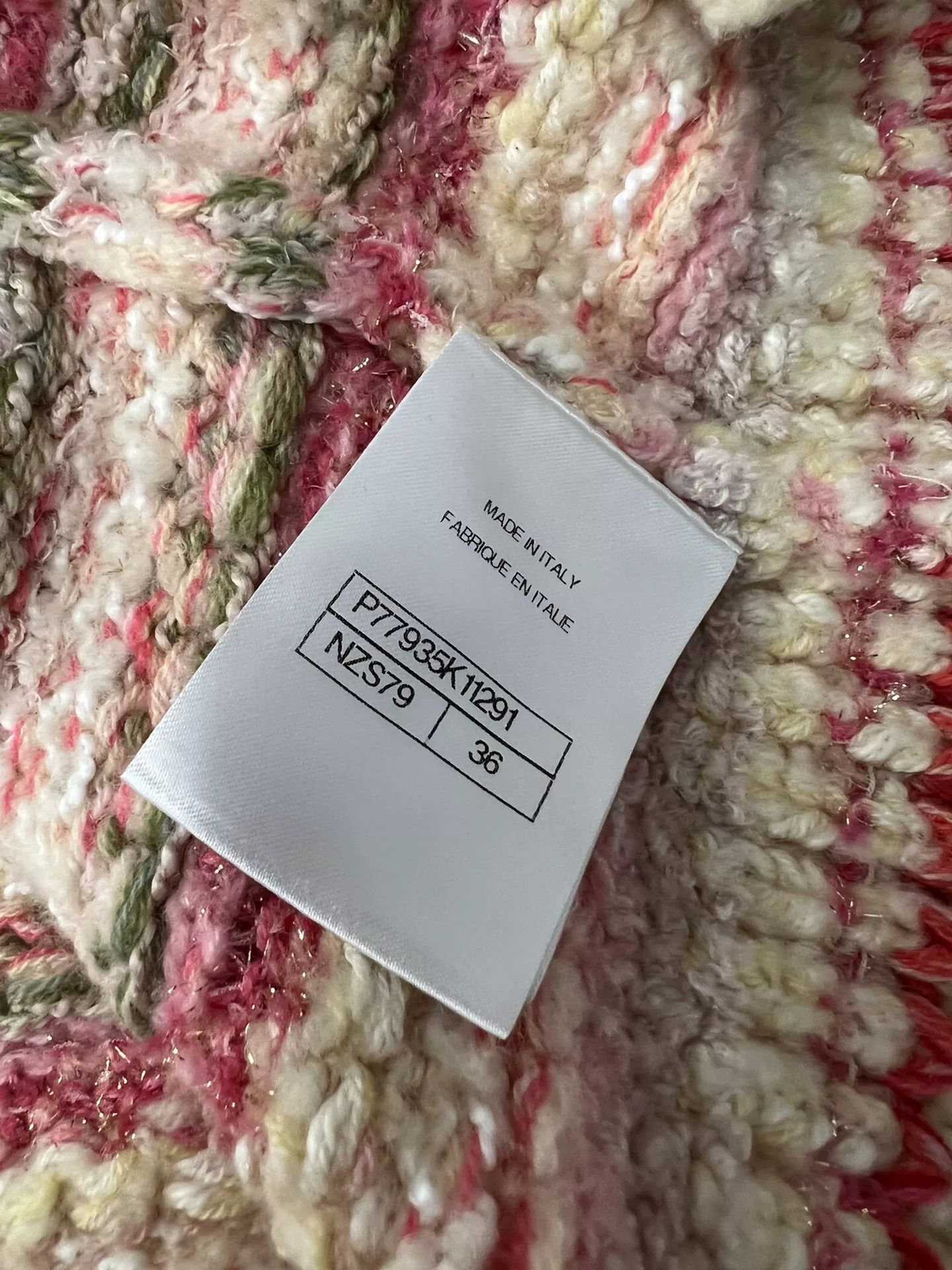 Chanel Chanel Pink Stripe Bow Knit Vest Size US S / EU 44-46 / 1 - 5 Thumbnail
