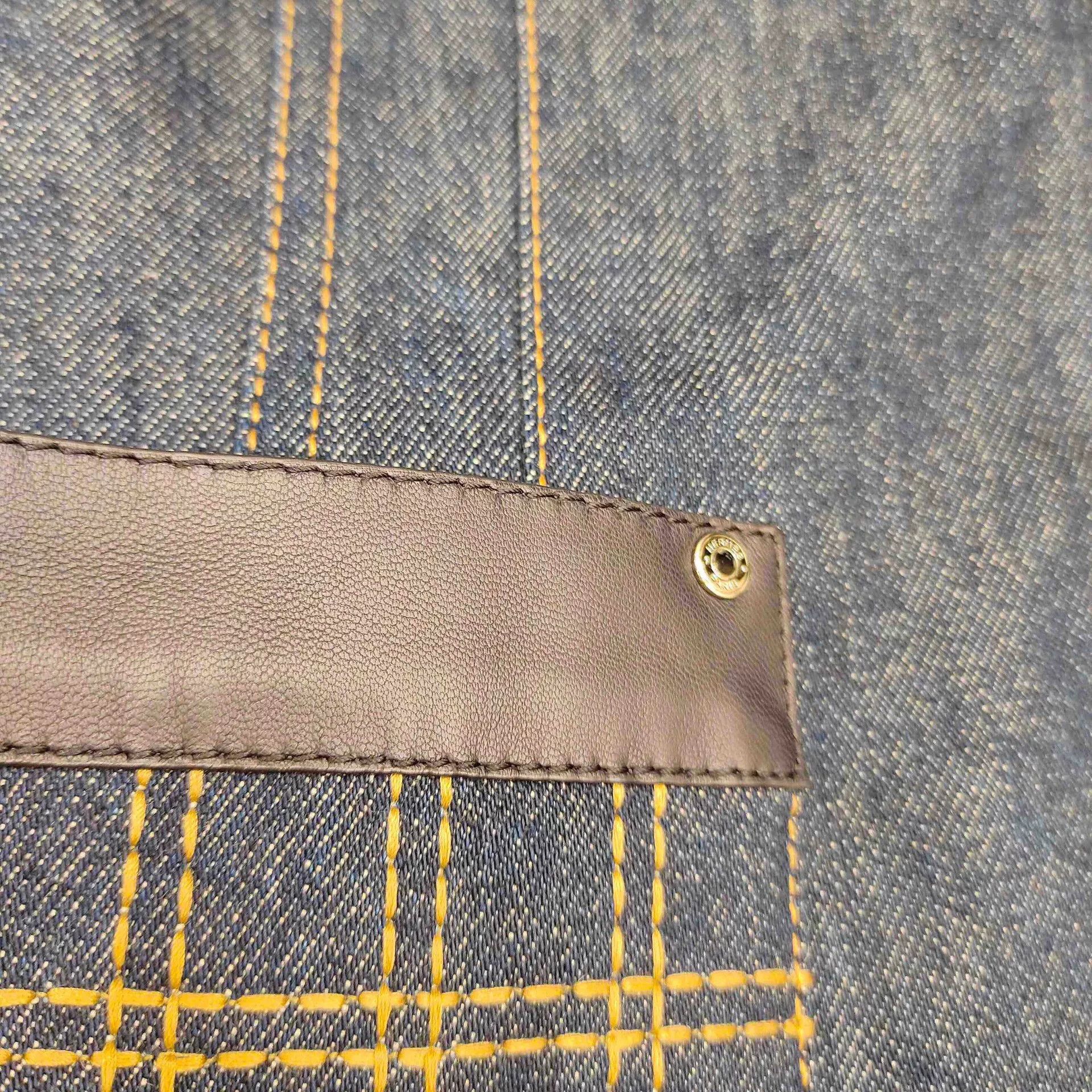 Hermes hermes denim leather lined wool coat Size US M / EU 48-50 / 2 - 3 Thumbnail