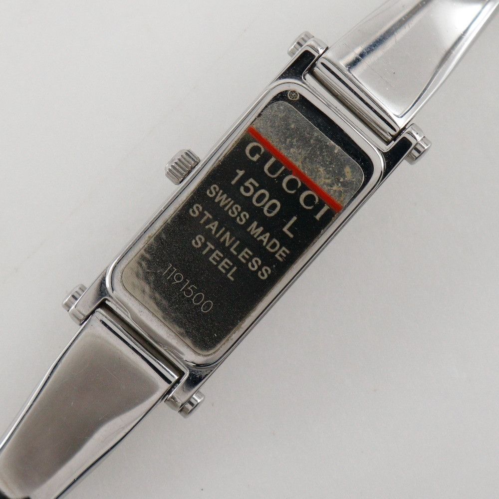 Gucci Gucci Gucci 1500L Stainless Steel Metal Quartz 1500L DUTY FREE for USA Size ONE SIZE - 6 Thumbnail