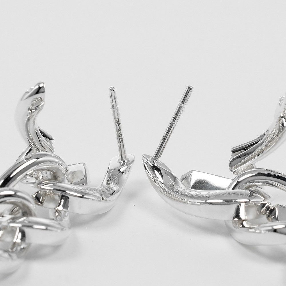 Tiffany & Co. Tiffany & Co. Tiffany & Co. Forged Drop Link Silver 925 Earrings Metal Earrings DUTY FREE for USA Size ONE SIZE - 5 Thumbnail