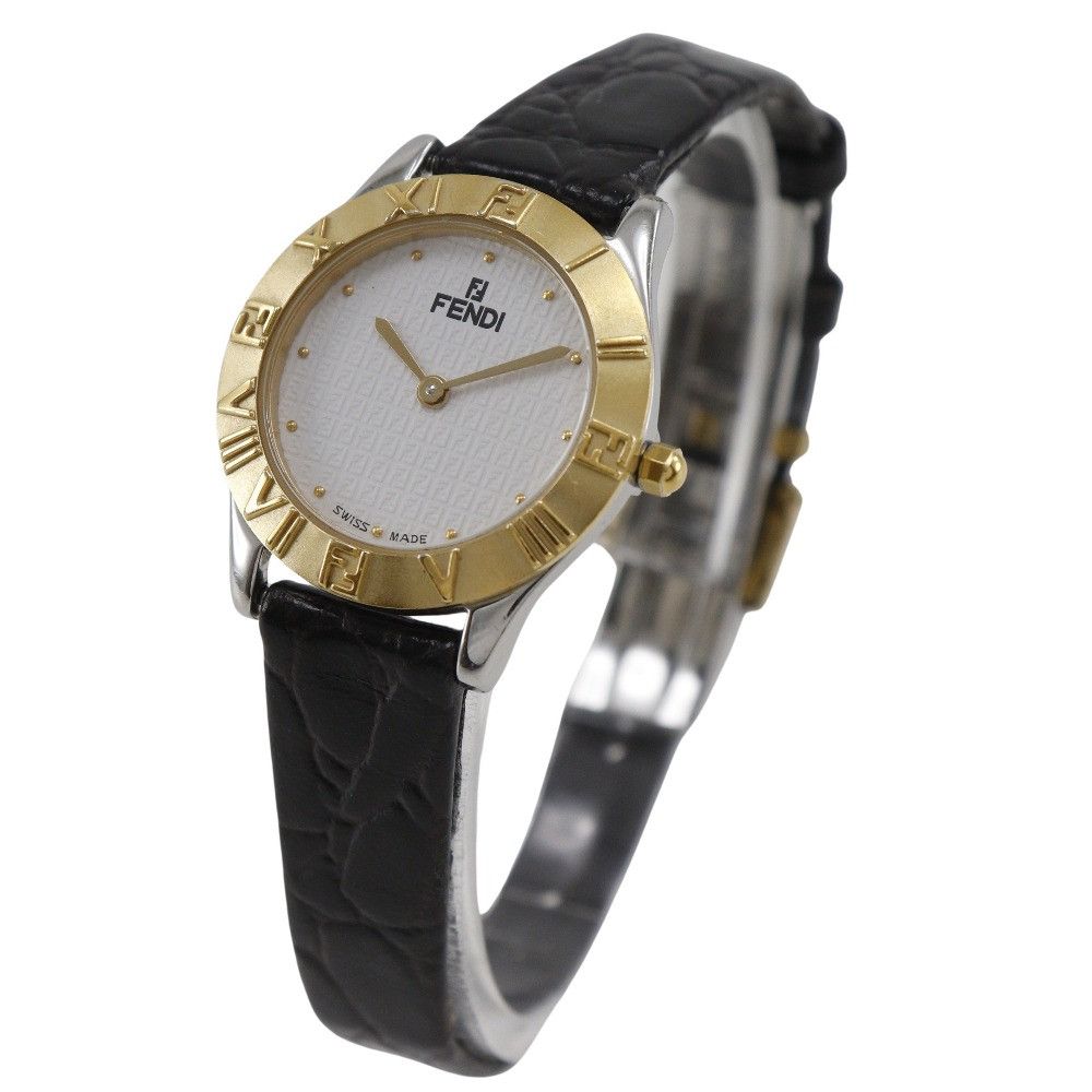 Fendi Fendi Fendi Gold Plated Stainless Steel Watch Metal Quartz 2000L DUTY FREE for USA Size ONE SIZE - 2 Thumbnail