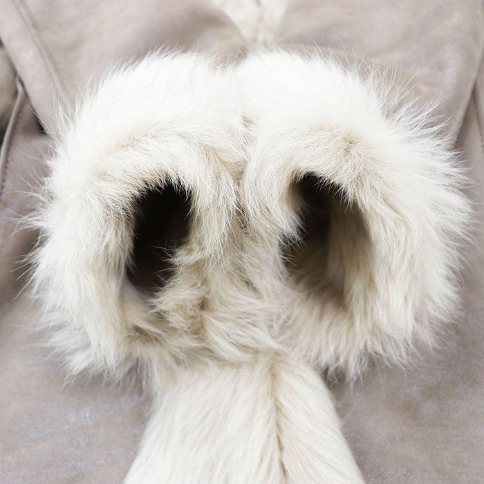 Other Other NORTH BEACH Shearling Coat Natural Material Outerwear DUTY FREE for USA Size ONE SIZE - 7 Thumbnail