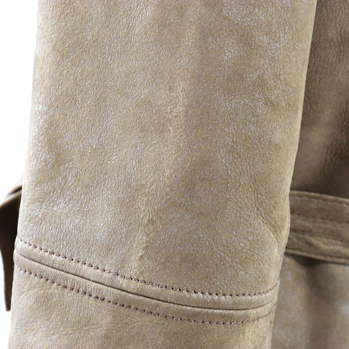 Other Other NORTH BEACH Shearling Coat Natural Material Outerwear DUTY FREE for USA Size ONE SIZE - 6 Thumbnail