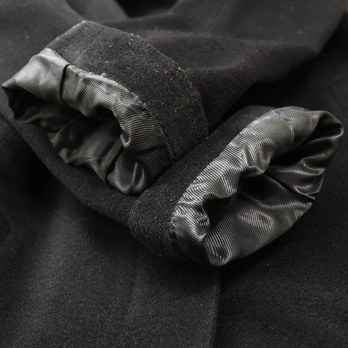 Gucci Gucci Gucci Melton Coat Wool Cashmere Long Coat Leather Outerwear DUTY FREE for USA Size ONE SIZE - 6 Thumbnail