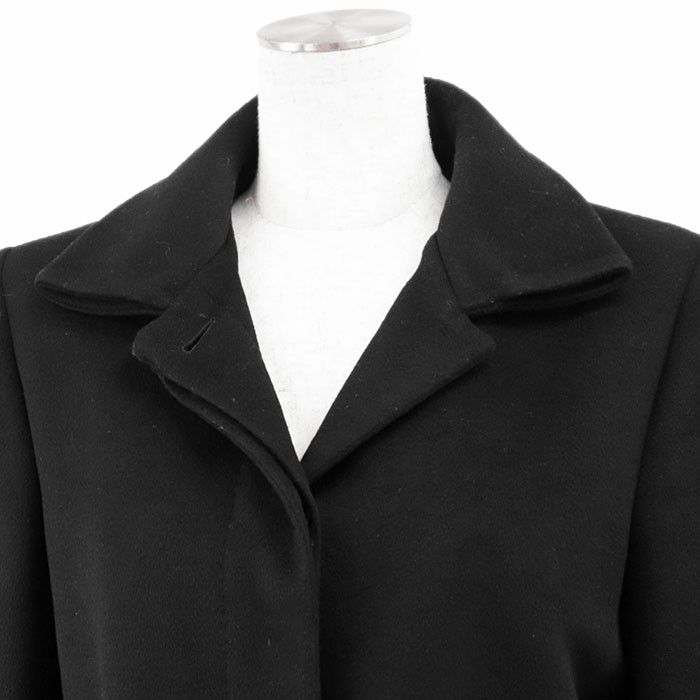 Gucci Gucci Gucci Melton Coat Wool Cashmere Long Coat Leather Outerwear DUTY FREE for USA Size ONE SIZE - 2 Thumbnail