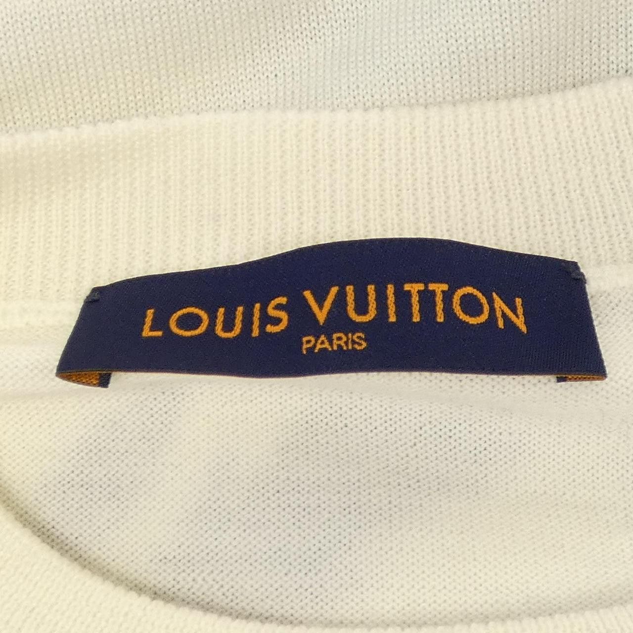 Louis Vuitton Louis Vuitton Louis Vuitton Thistle Intarsia Pullover Knit Cotton Tops HON89WX87 DUTY FREE for USA Size ONE SIZE - 4 Thumbnail