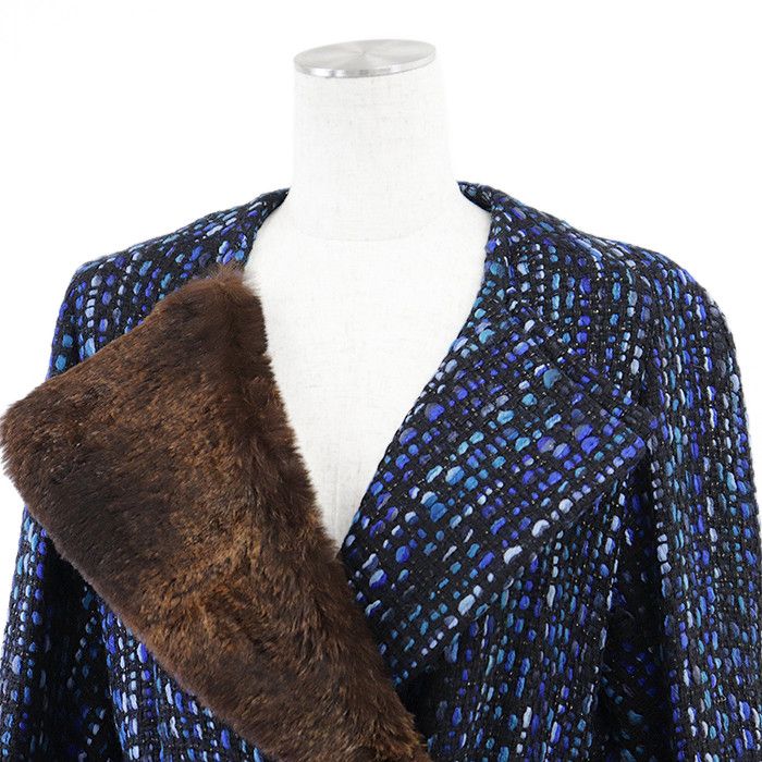 Other Other Dries Van Noten Wool Rabbit Fur Long Coat Natural Material Outerwear DUTY FREE for USA Size ONE SIZE - 2 Thumbnail