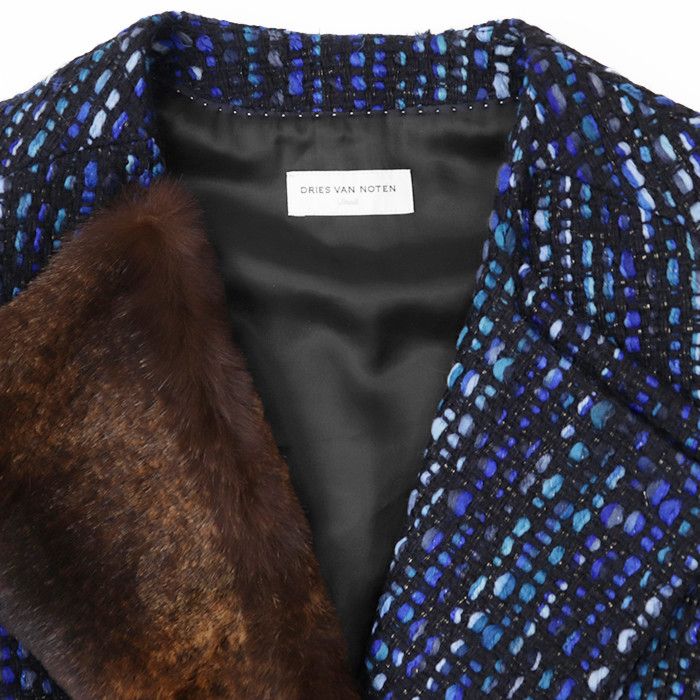 Other Other Dries Van Noten Wool Rabbit Fur Long Coat Natural Material Outerwear DUTY FREE for USA Size ONE SIZE - 11 Thumbnail