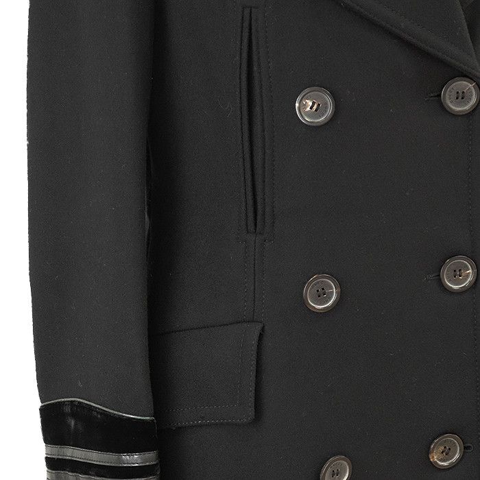 Gucci Gucci Gucci Wool Velour Leather Trench Coat Leather Outerwear DUTY FREE for USA Size ONE SIZE - 4 Thumbnail