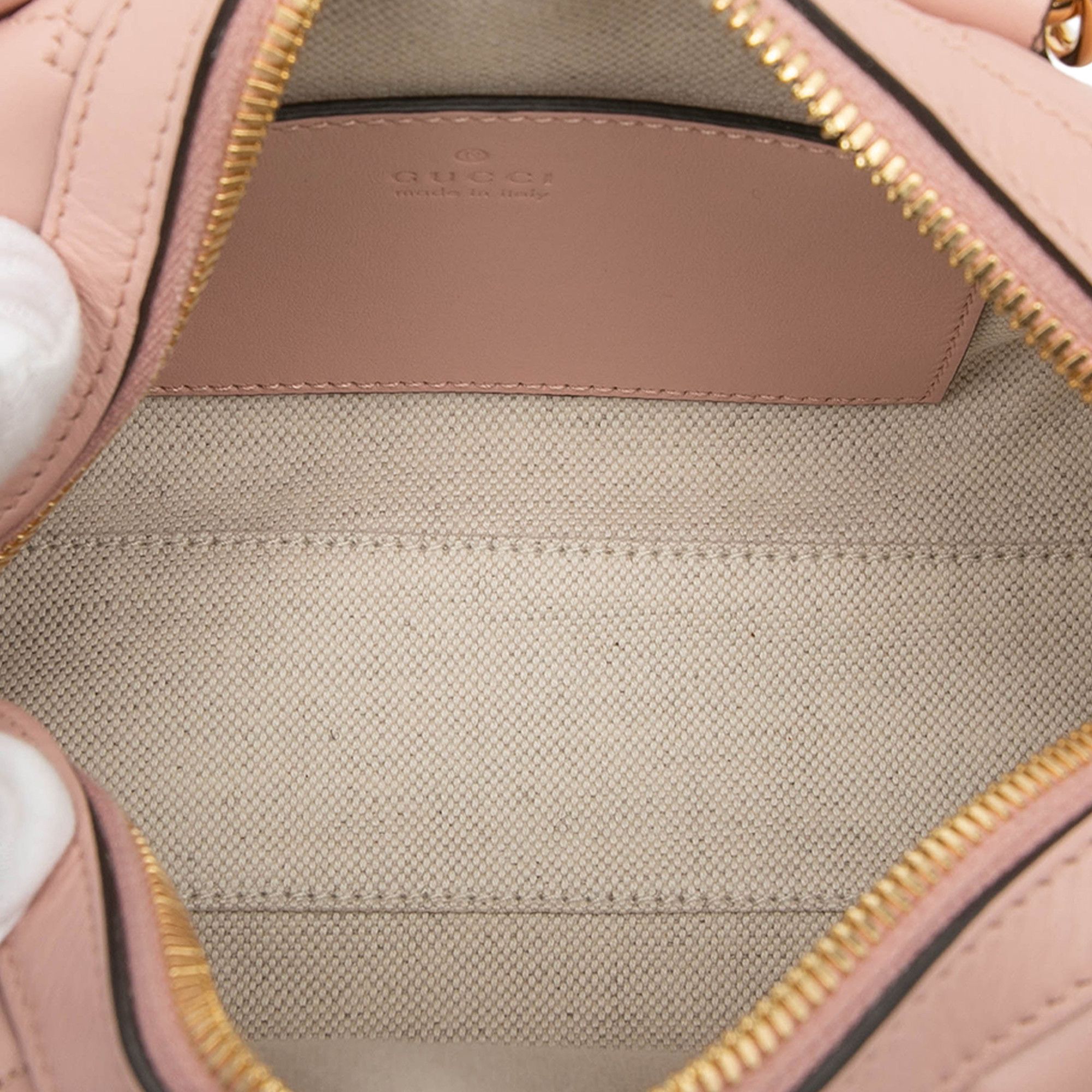 Gucci Gucci Mini GG Marmont Matelasse Leather Satchel Size ONE SIZE - 4 Thumbnail