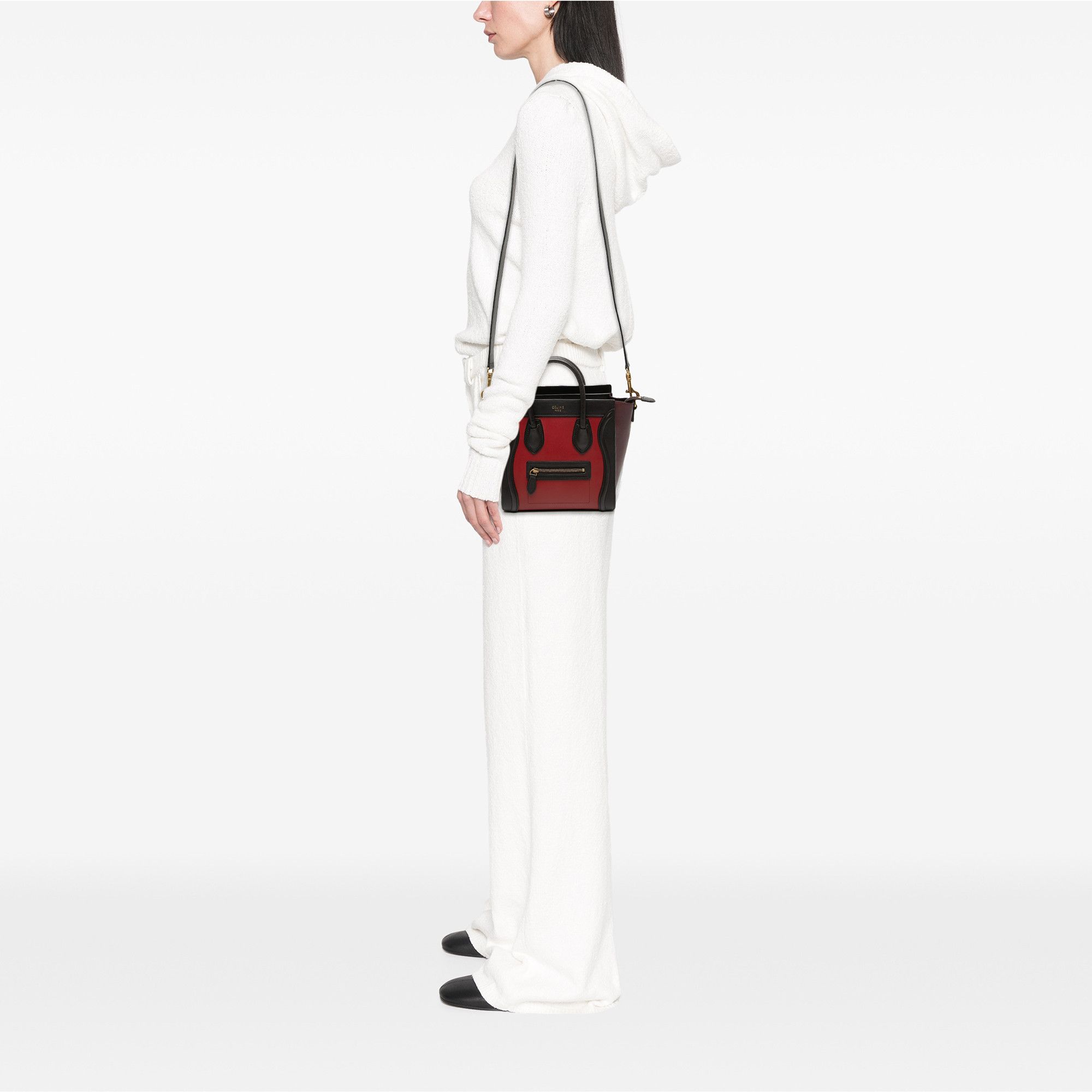 Celine Celine Nano Tricolor Leather Luggage Tote Size ONE SIZE - 7 Thumbnail