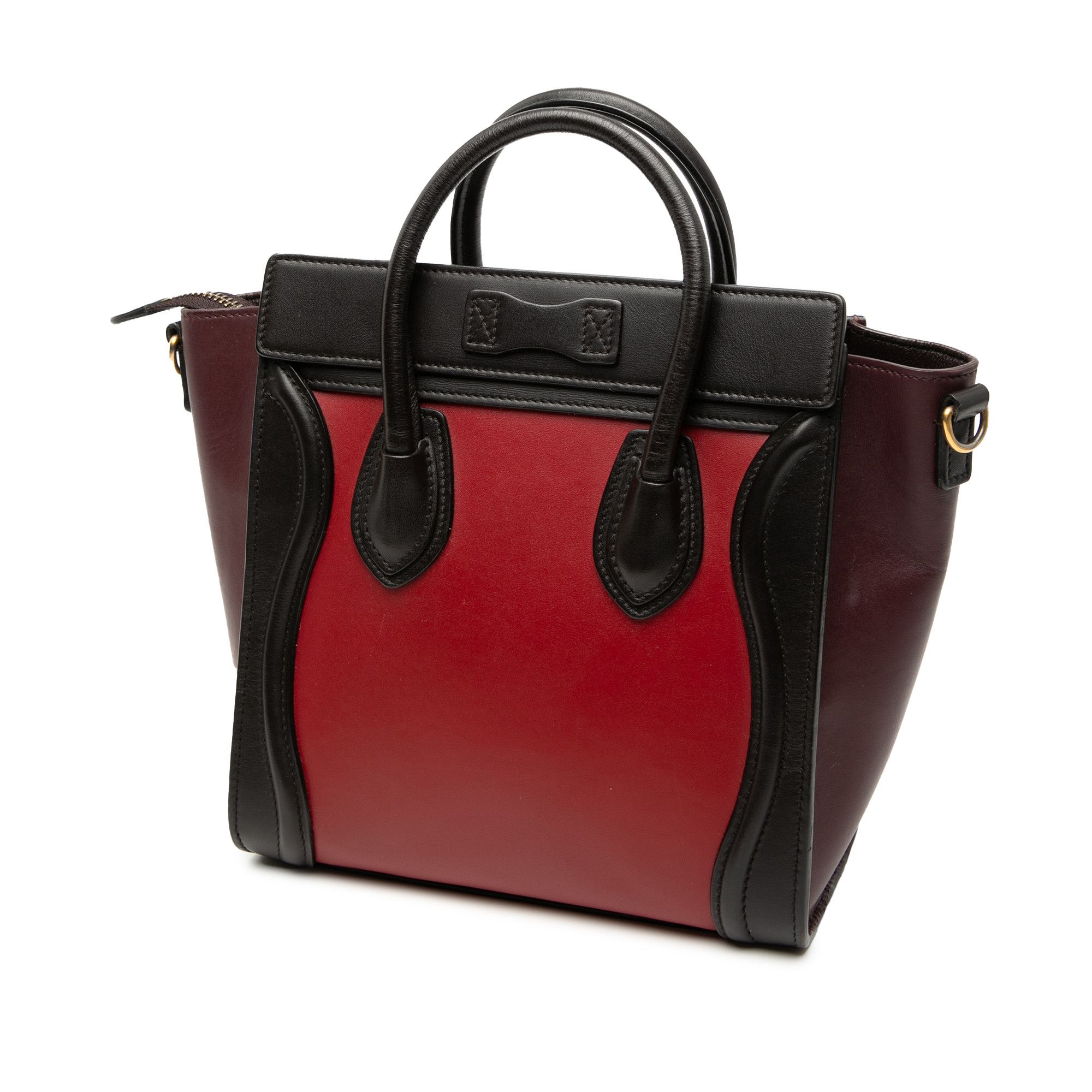 Celine Celine Nano Tricolor Leather Luggage Tote Size ONE SIZE - 2 Thumbnail
