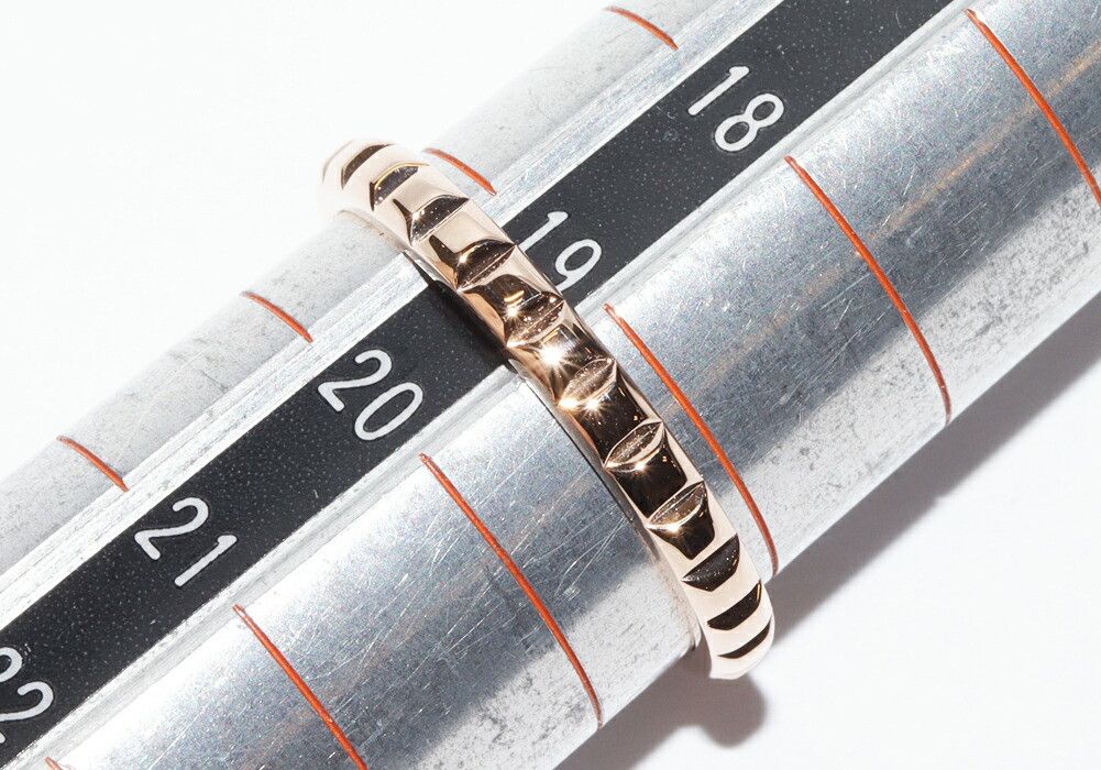 Other Boucheron Boucheron Quatre Clou de Paris Au750 Pink Gold Ring Size 19.5 Crocodile skin Ring JAL00108 DUTY FREE for USA Size ONE SIZE - 2 Thumbnail