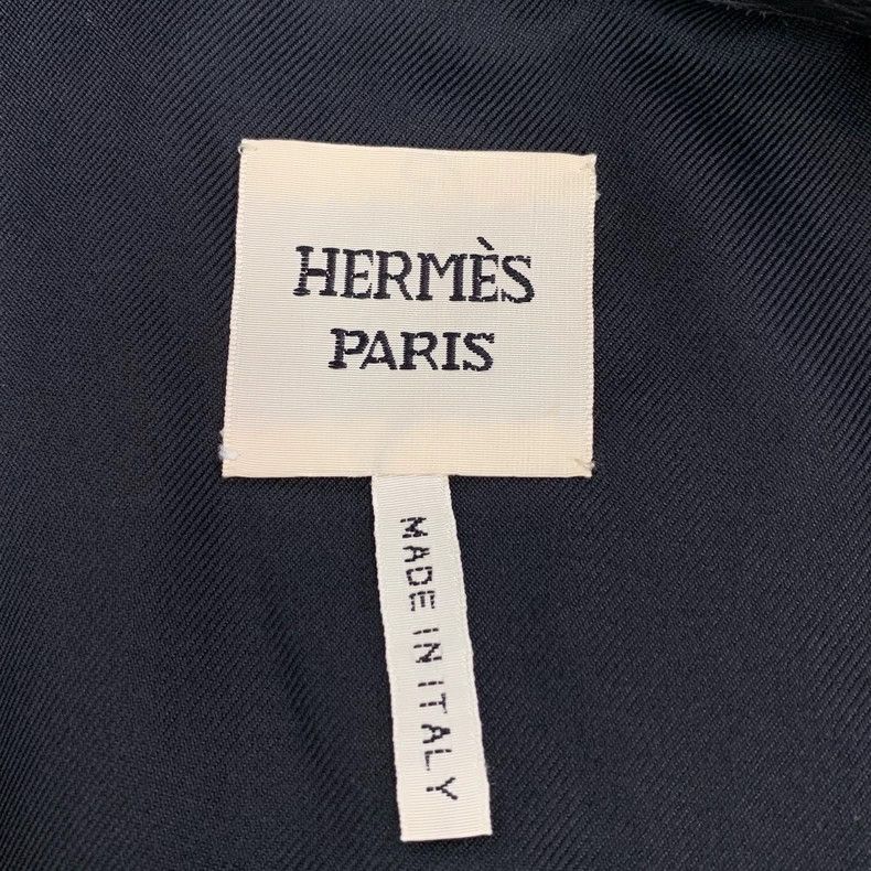 Hermes Hermes Black Deer Leather Belt Buckle Jacket Size US XXS / EU 40 - 5 Thumbnail