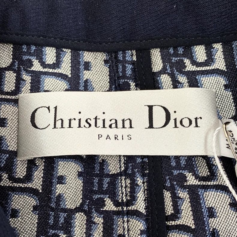 Dior Dior Blue Silk Logo Print Jacket Size US S / EU 44-46 / 1 - 5 Thumbnail