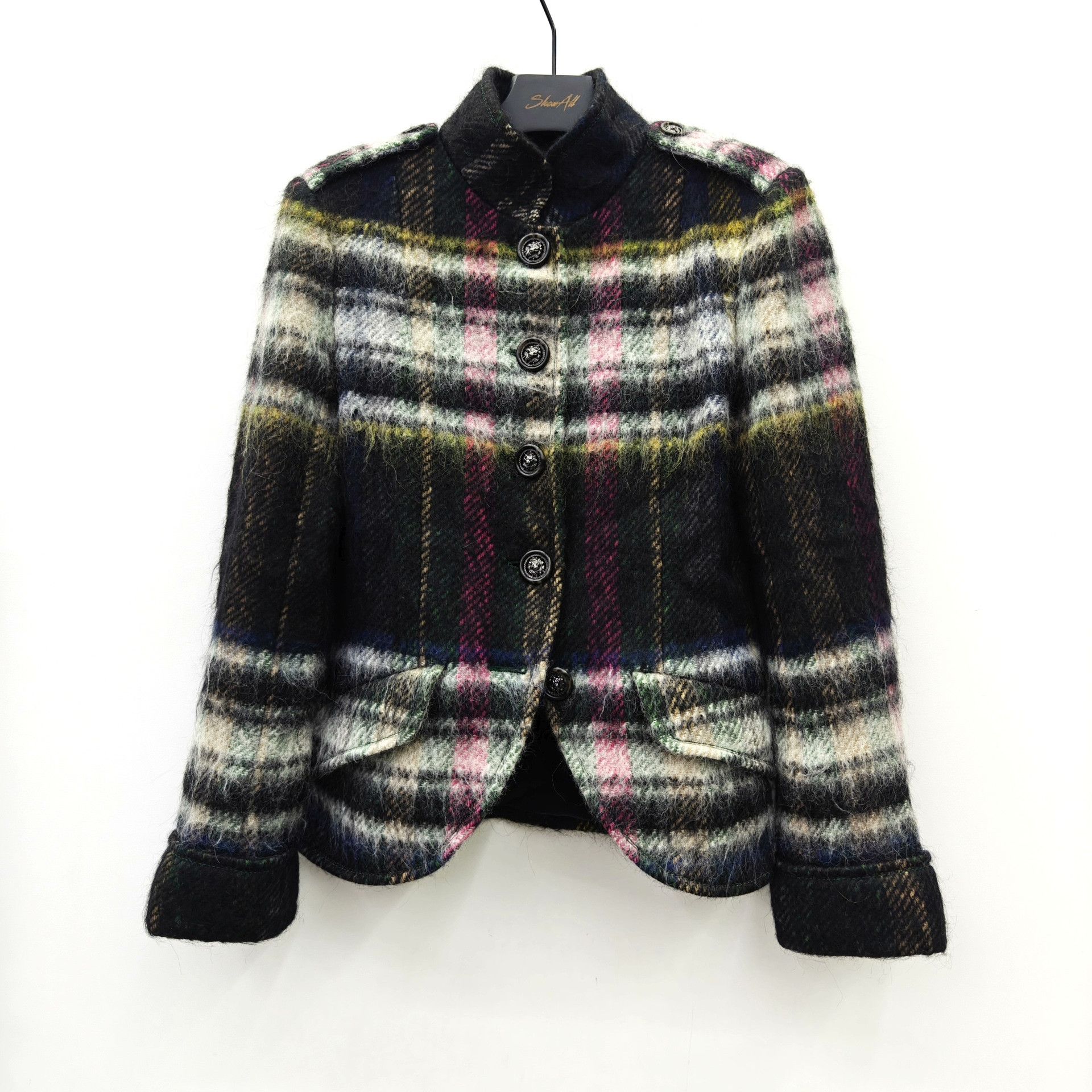 Chanel Chanel Runway Plaid Wool Jacket Size US M / EU 48-50 / 2 - 2 Thumbnail