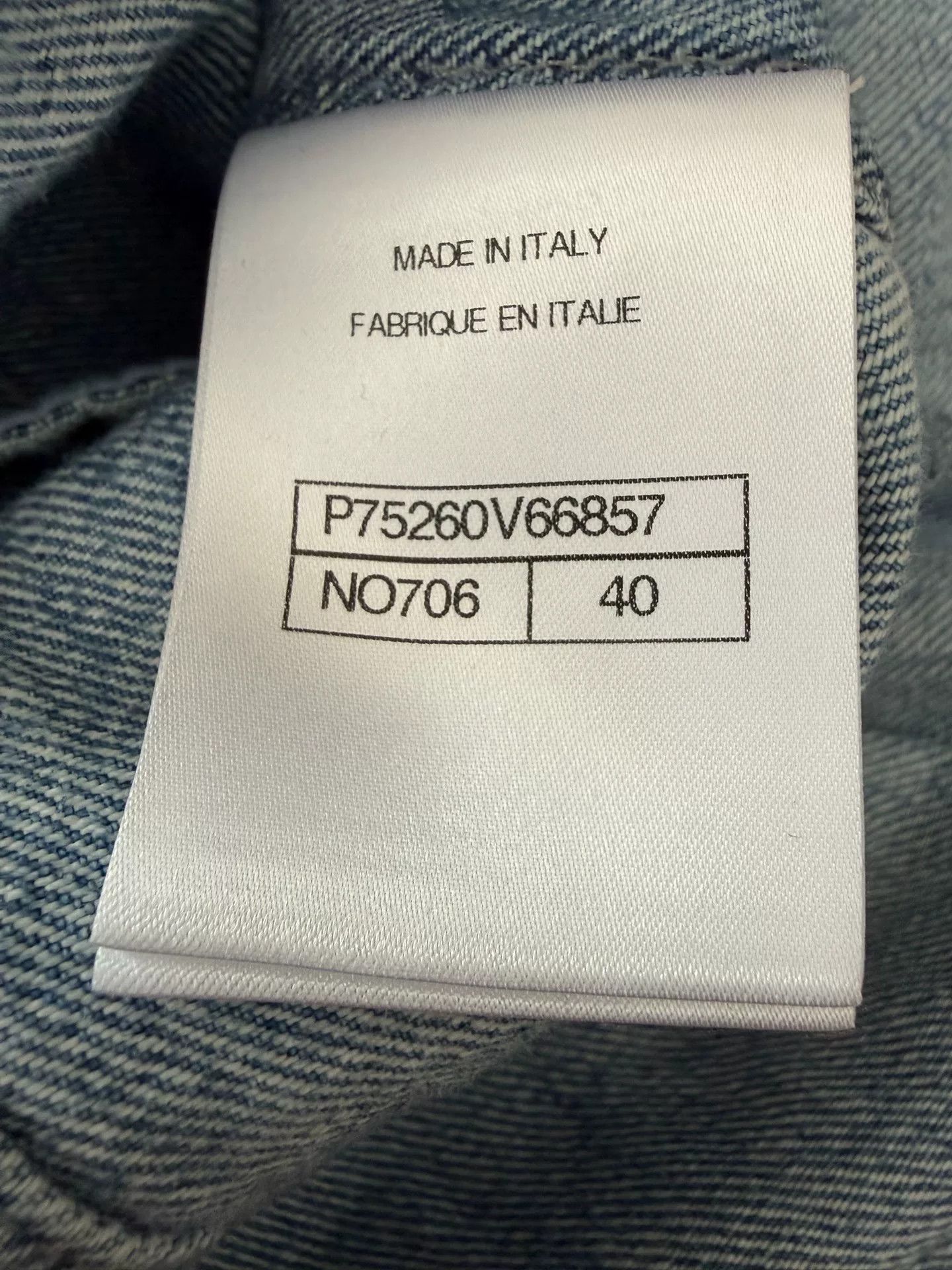 Chanel Chanel Blue Camellia Denim Jacket Size US L / EU 52-54 / 3 - 6 Thumbnail