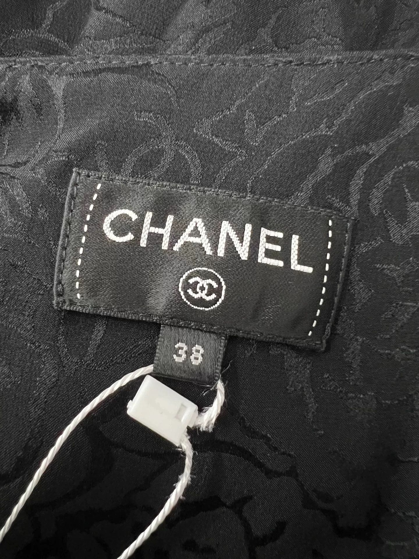 Chanel Chanel Black Silk CC Tiered Skirt Size US 38 / EU 54 - 3 Thumbnail